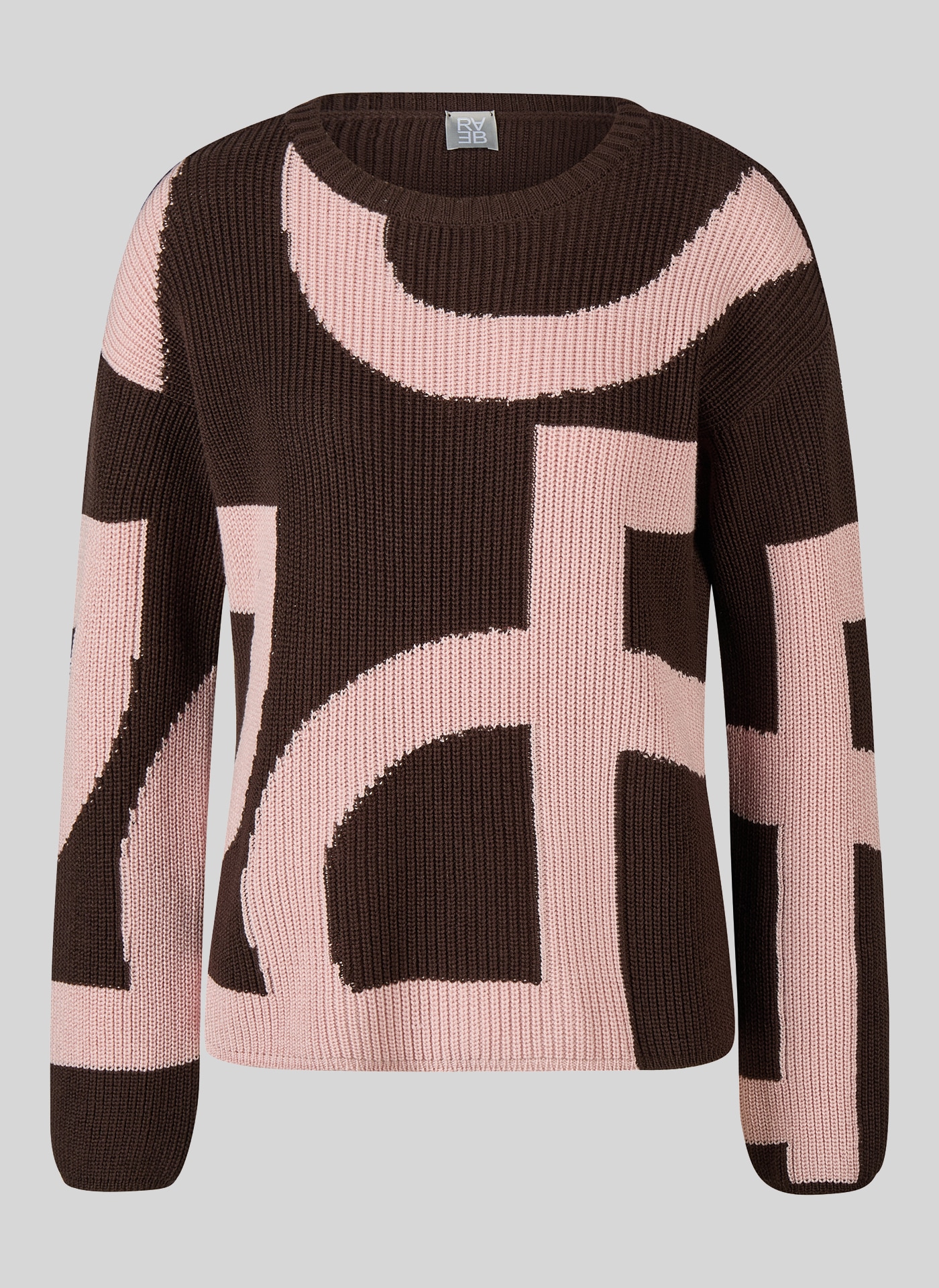 Rabe Pull en tricot mit grafischem Muster