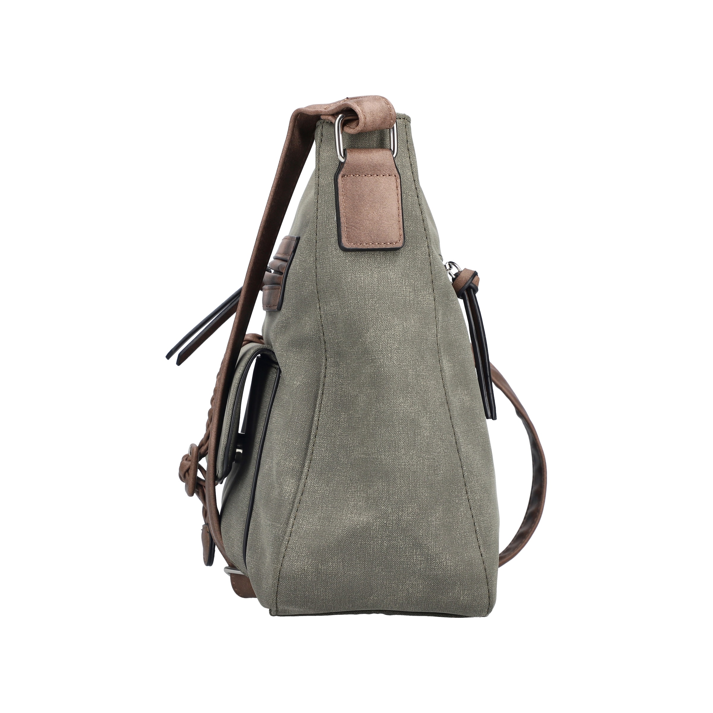 Rieker Sac à bandoulière »Montenegro/Guana/Eagle« sac d'épaule pour femmes, sac à main avec boucle décorative et bande tressée
