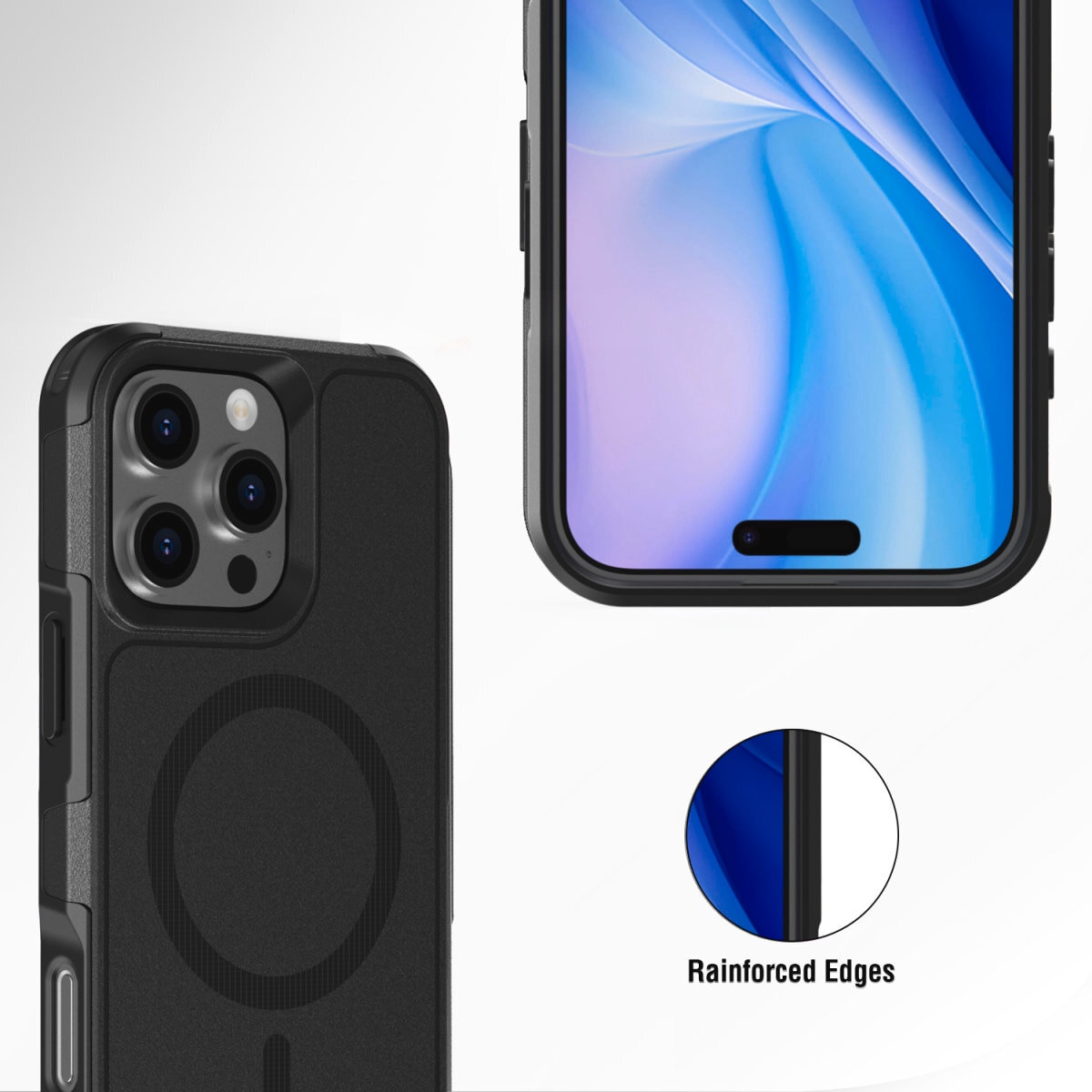 4smarts Handyhülle »Defend Case für Apple iPhone 16 Pro« Backcover, Schutzhülle, Handyschutzhülle, Case, Schutzcase, stossfest