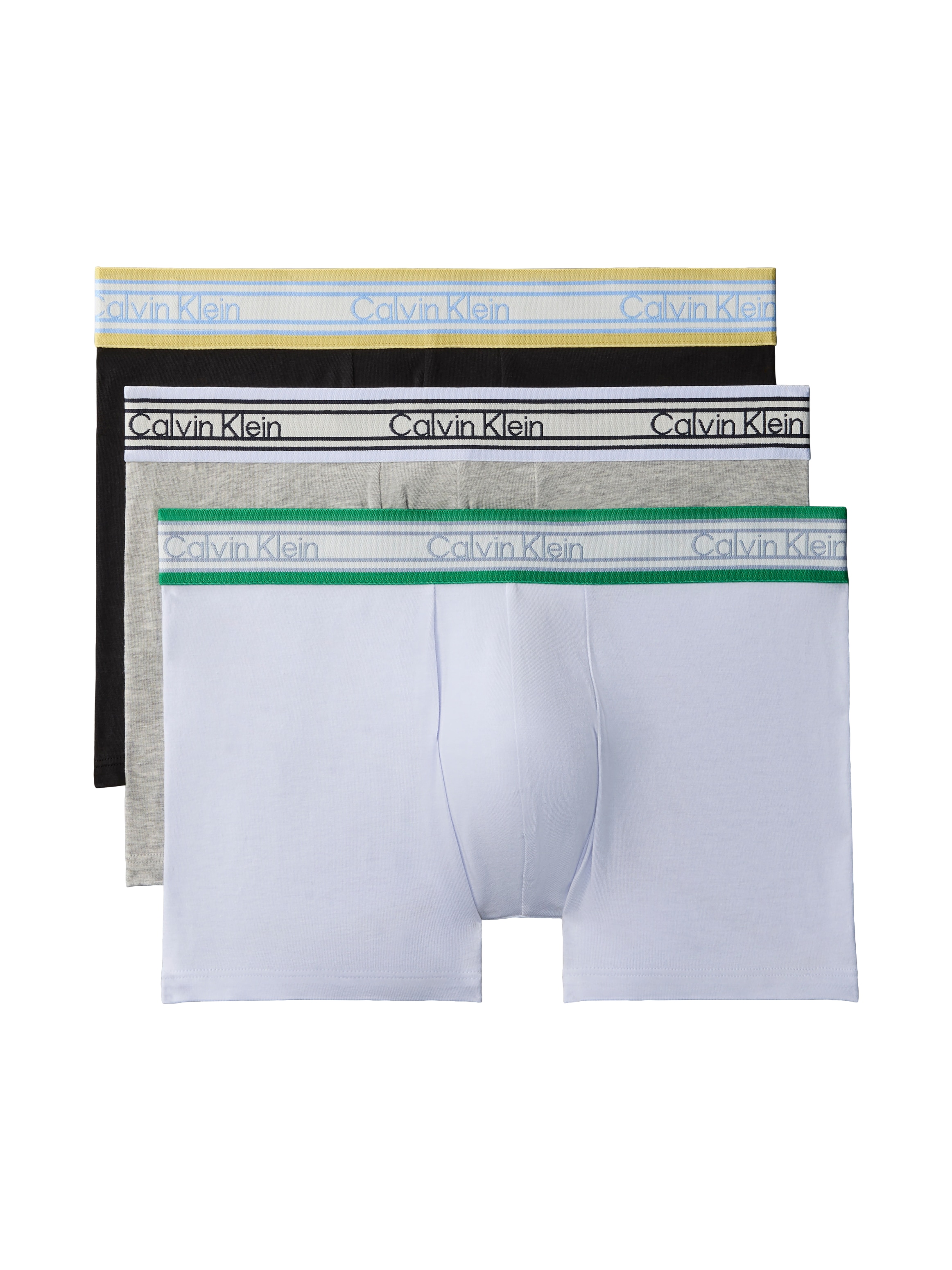 Calvin Klein Underwear Tronc Paquet, pack de 3,  coupe ajustée avec ceinture élastique