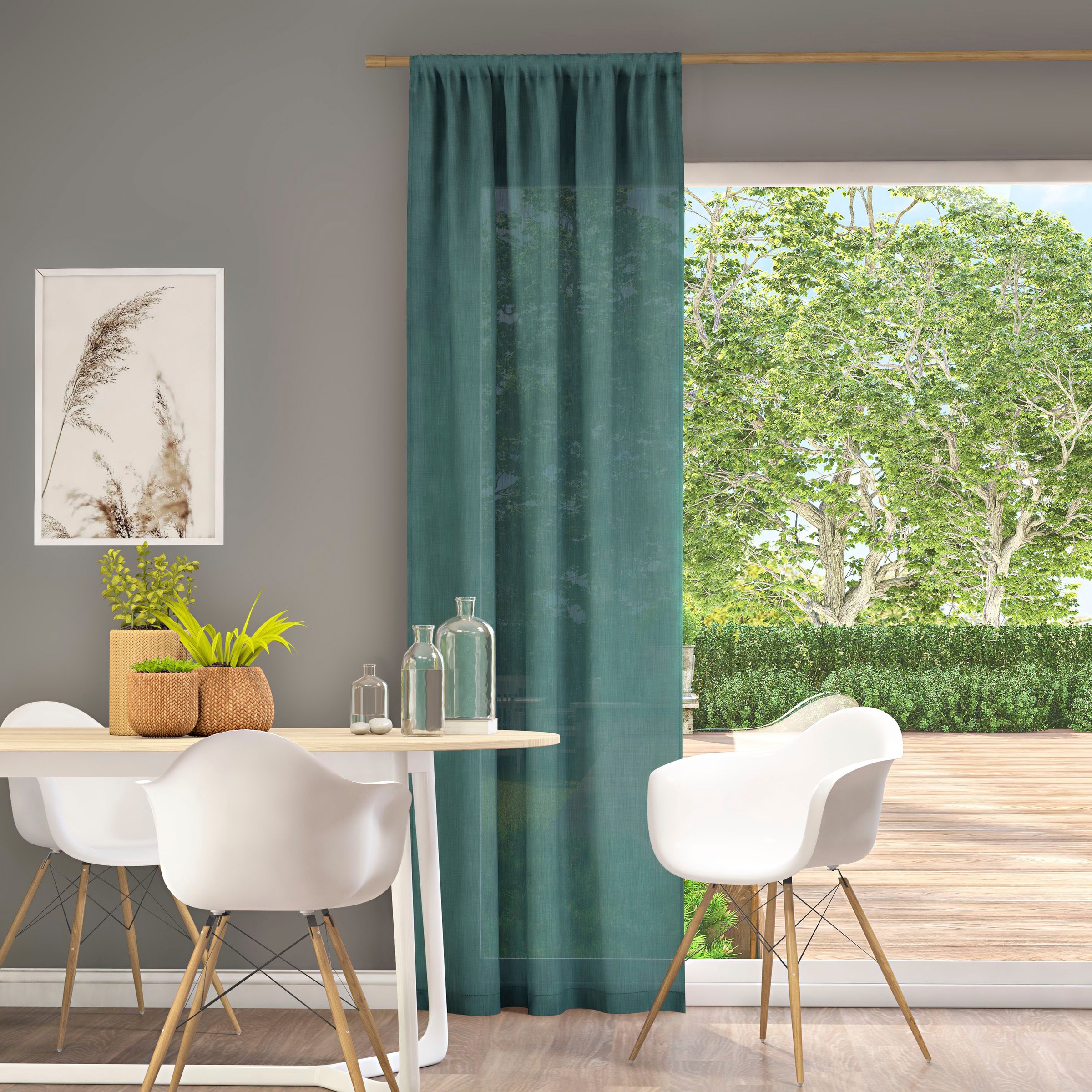 Neutex for you! Rideau »Mara-ECO« Passage tige 1 cuis tlg.