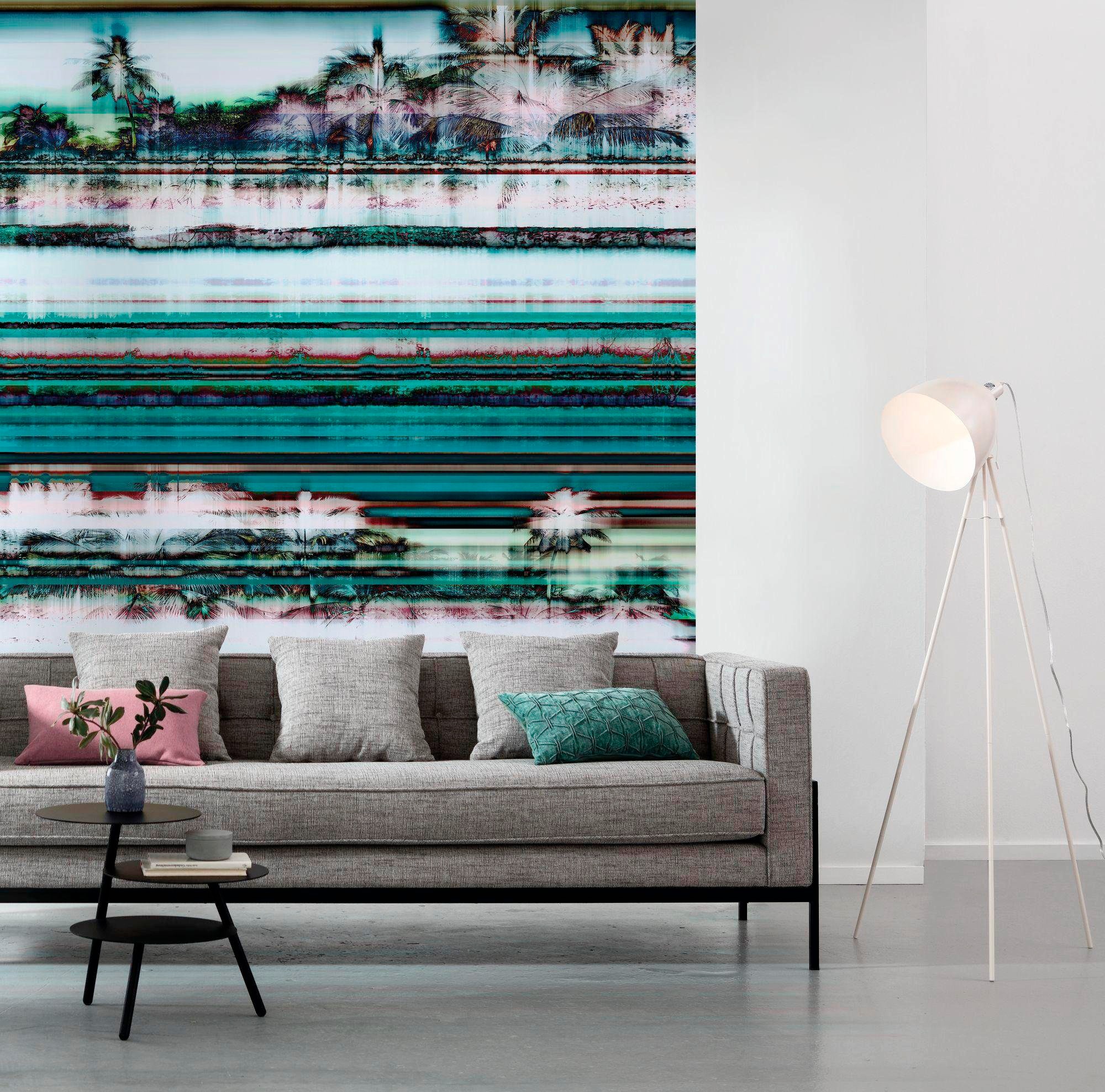 Komar Vliestapete »Digitaldruck Vlies -  Miami Radio - Grösse 200 x 250 cm« bedruckt glatt Wohnzimmer, Schlafzimmer