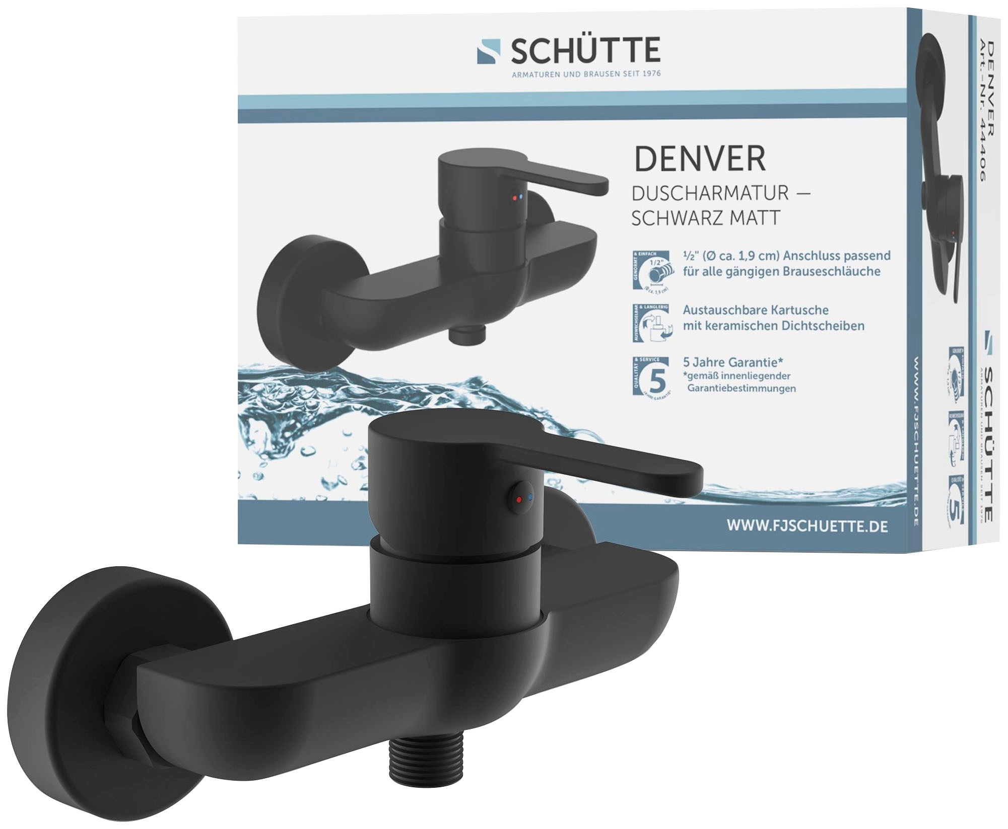 Schütte Robinetterie de salle de bain »2-teilige Serie DENVER« Ensemble,  silencieux, buse mixte de marque