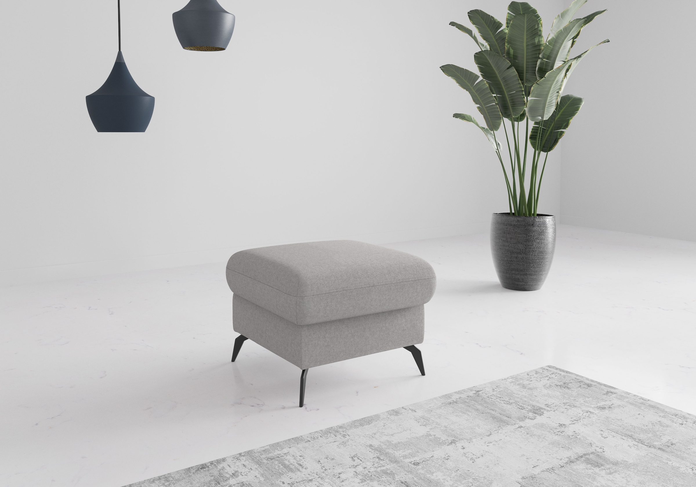 Home affaire Tabouret rembourré »Rochelle« 1 cuis tlg. moderne 15 cm Metallfüsse