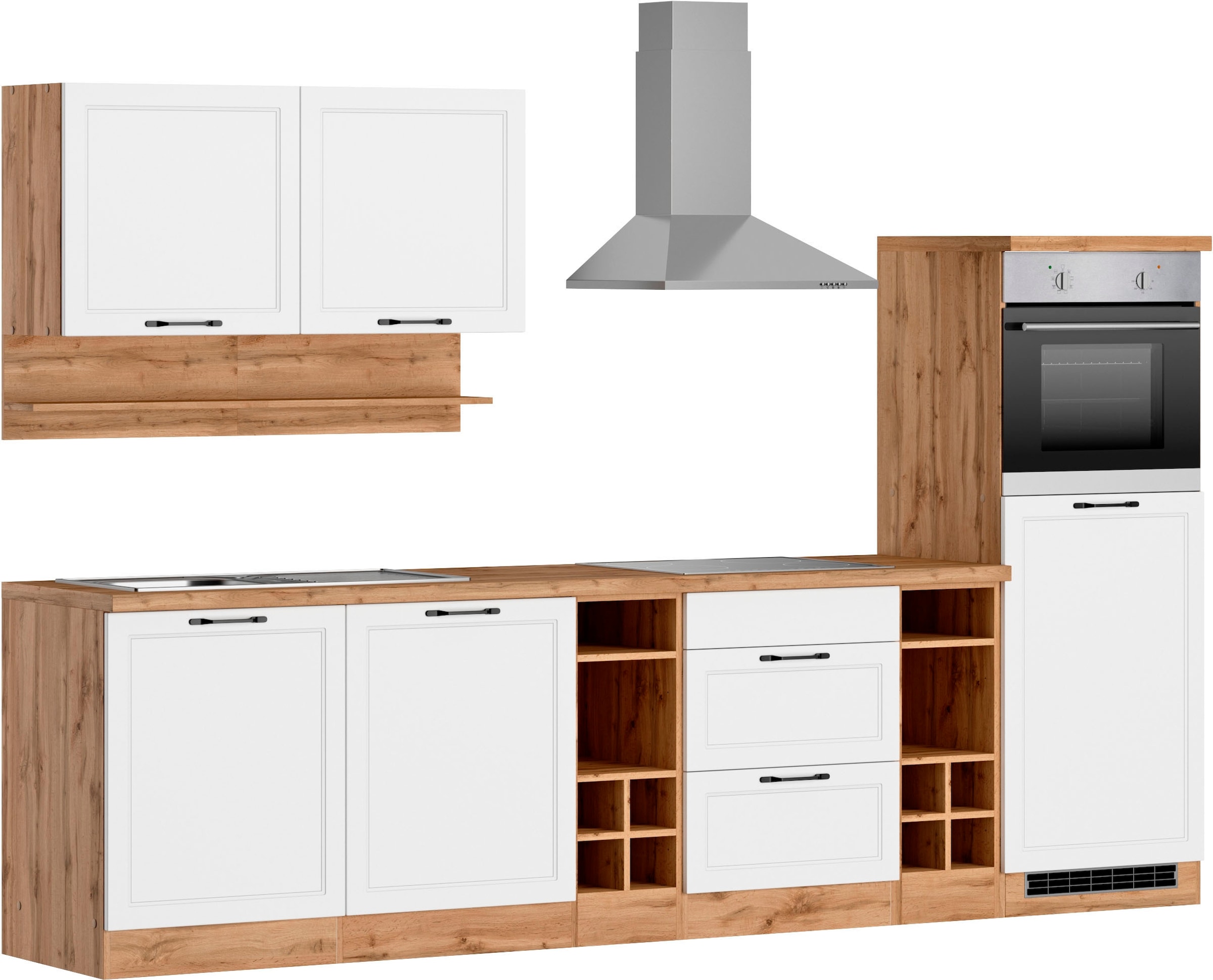 KOCHSTATION Kitchenette »KS-Lana« largeur 300 cm, avec ou sans appareils électriques au choix