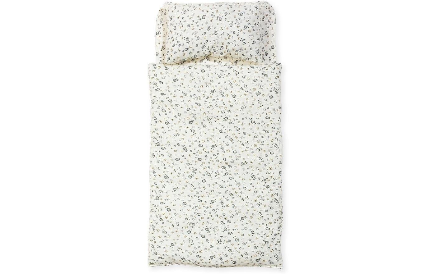 Pinolino® Linge de lit pour poupées »3-tlg. Blümchen« pour poussettes et lits de poupée