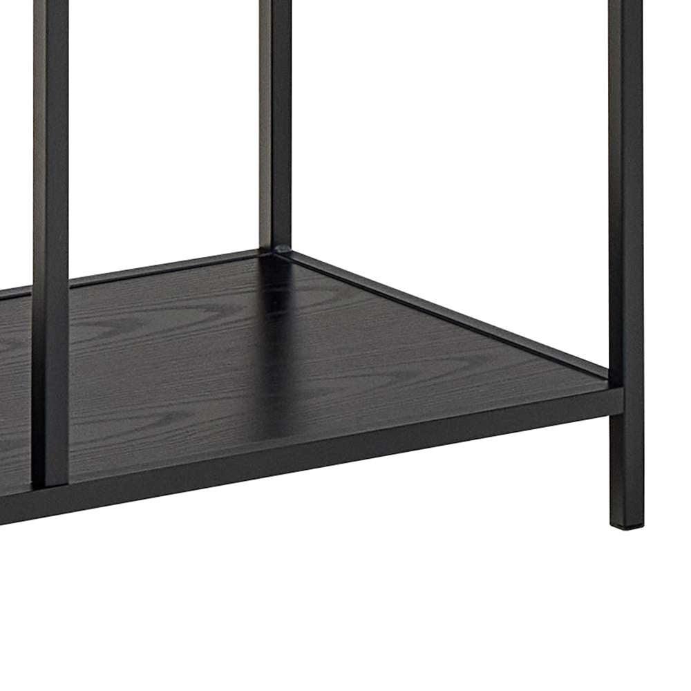 ACTONA GROUP Étagère à livres »Seaford, Standregal, Regal, Raumteiler« 77x35x185 cm,  cadre en acier noir, 5 étagères, module réversible, largeur 77 cm