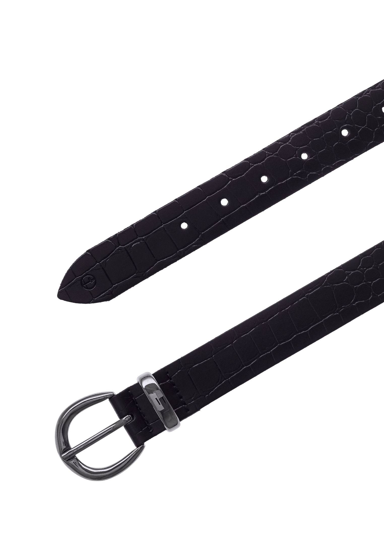 Tamaris Ledergürtel Krokoprägung