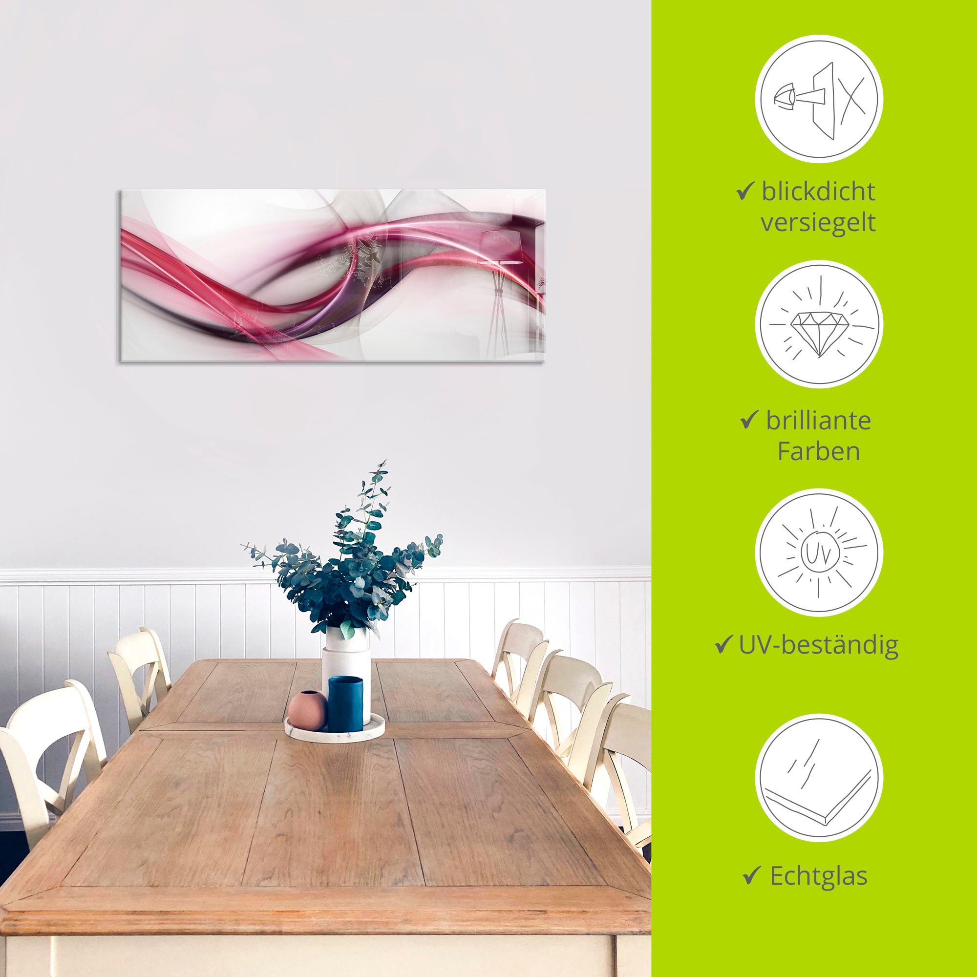 Artland Tableau en verre »Ideen« 1 cuis tlg. in verschiedenen Grössen