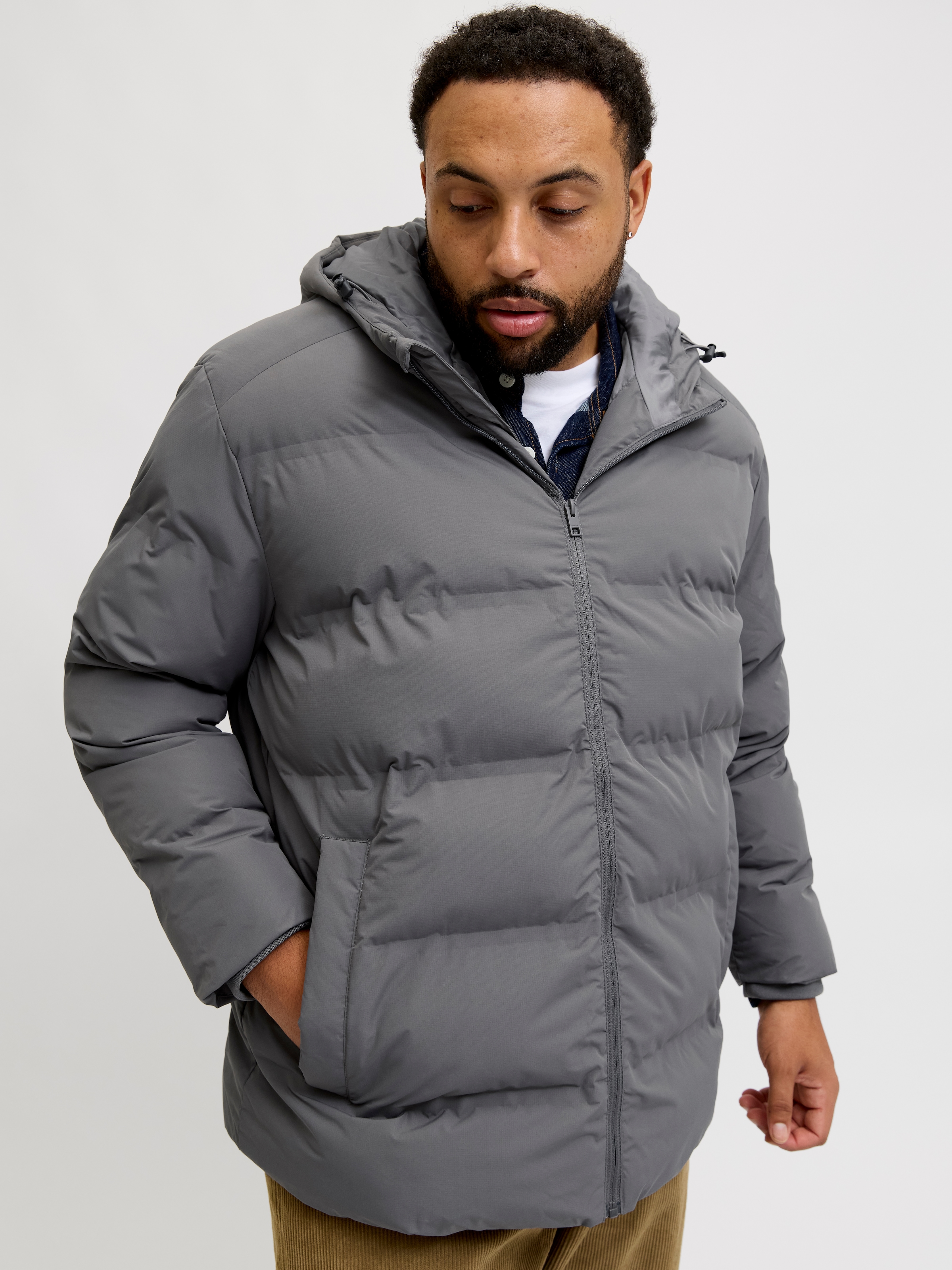 Jack & Jones PlusSize Veste matelassée »JJESOHO PUFFER HOOD SN PLS« mit Kapuze