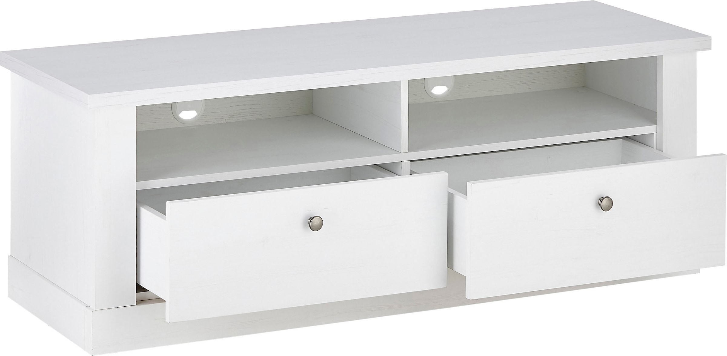 Home affaire Lowboard »RAVENNA« im romantischen Landhausstil, Griffe aus Metall, Breite 132 cm