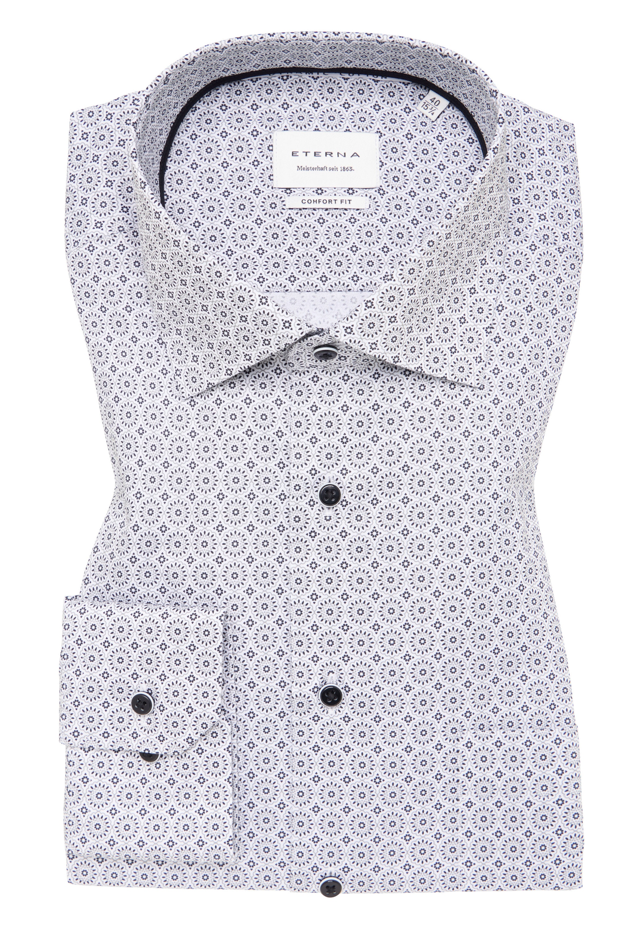 Eterna Langarmhemd »COMFORT FIT«, NON IRON (bügelfrei)
