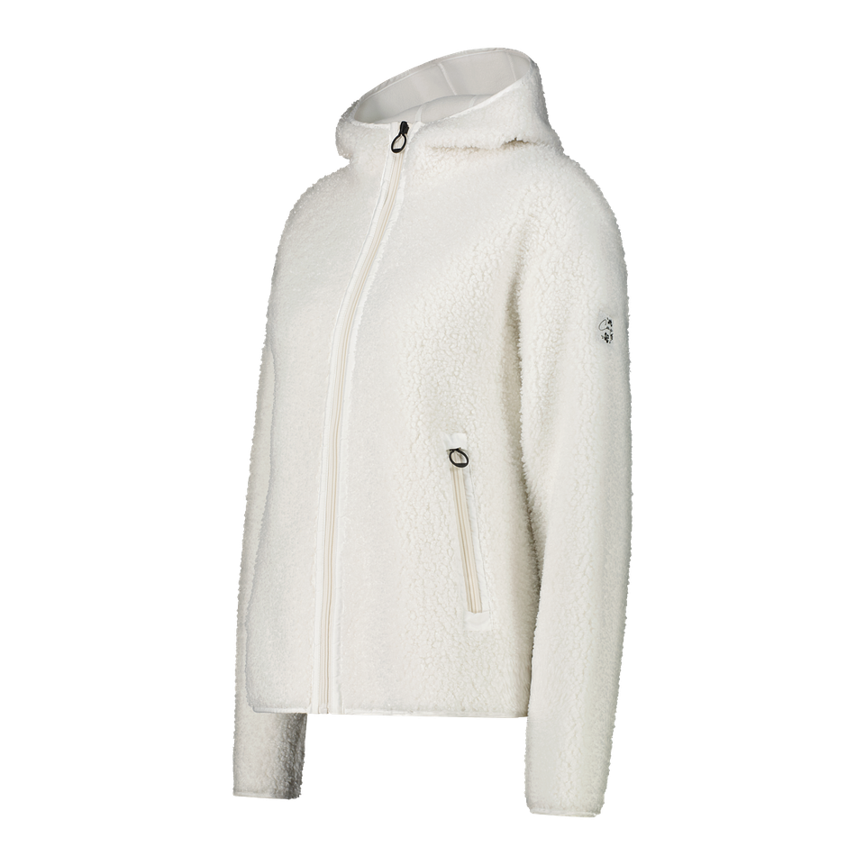 CMP Veste à capuche en peluche avec fermeture éclair, léger, respirant, longueur normale