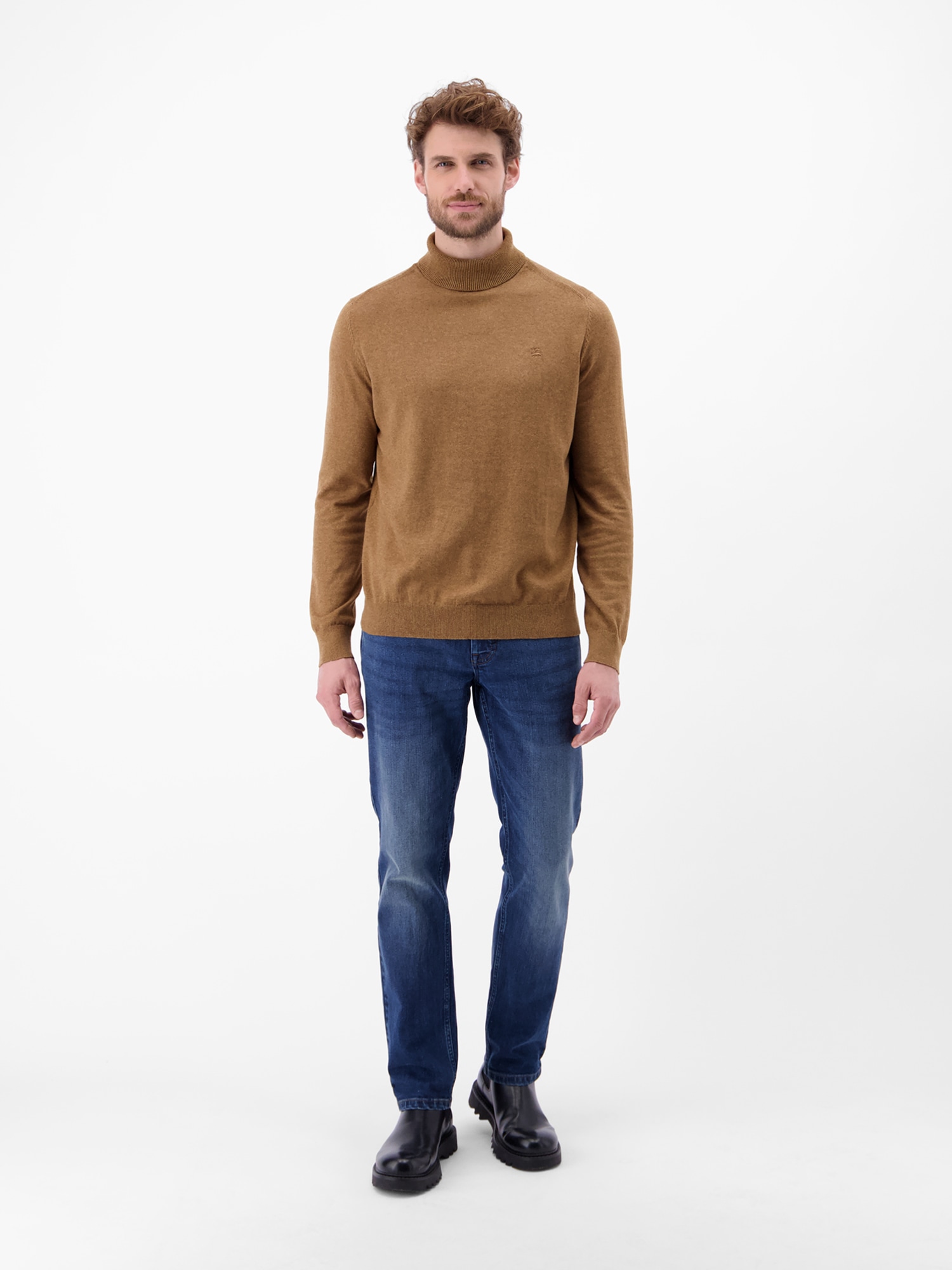 LERROS Pull à col roulé »Herren Rollkragen-Strickpullover«