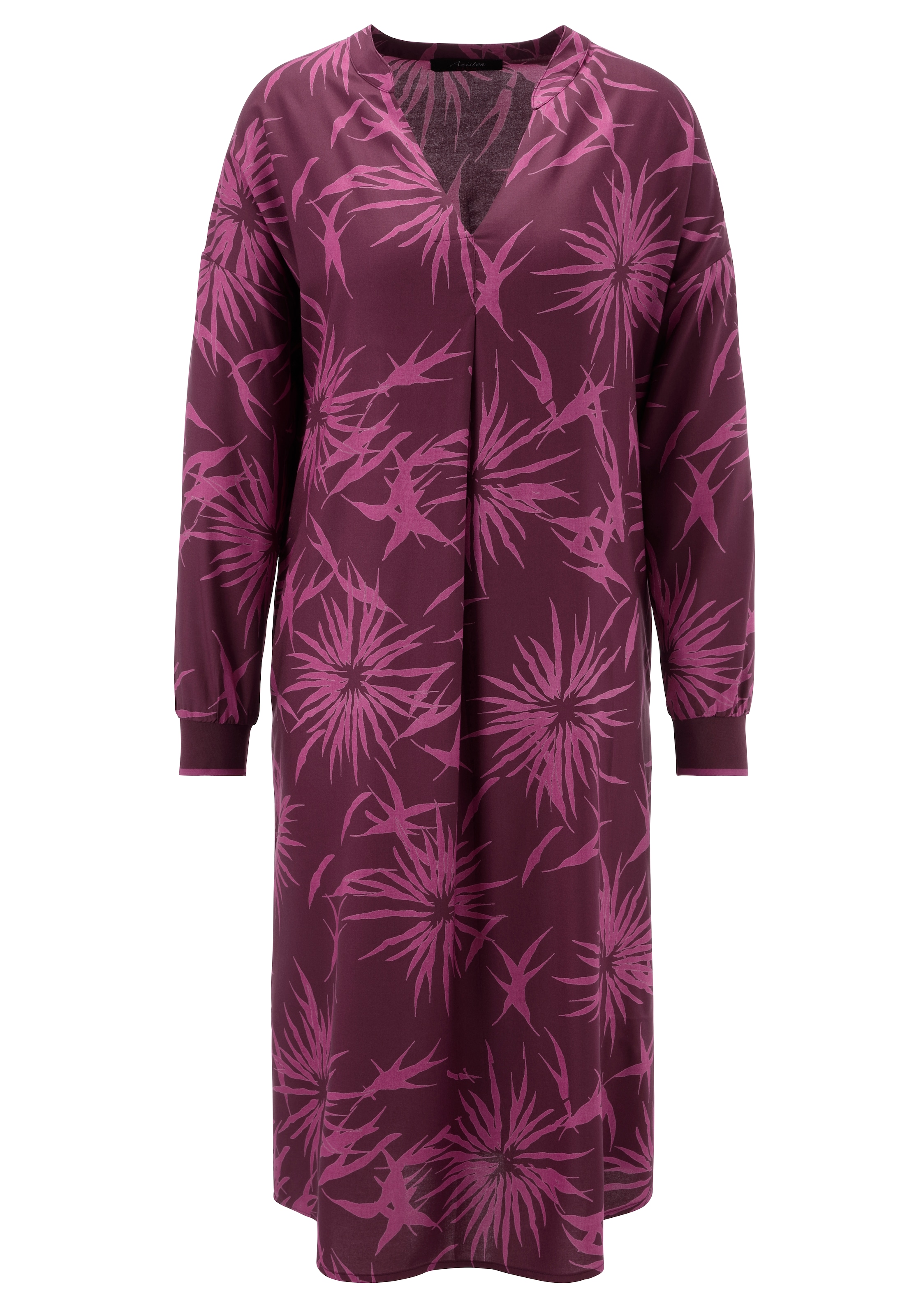 Aniston CASUAL Robe tunique mit trendfarbigem, grafischen Blumendruck - NEUE KOLLEKTION