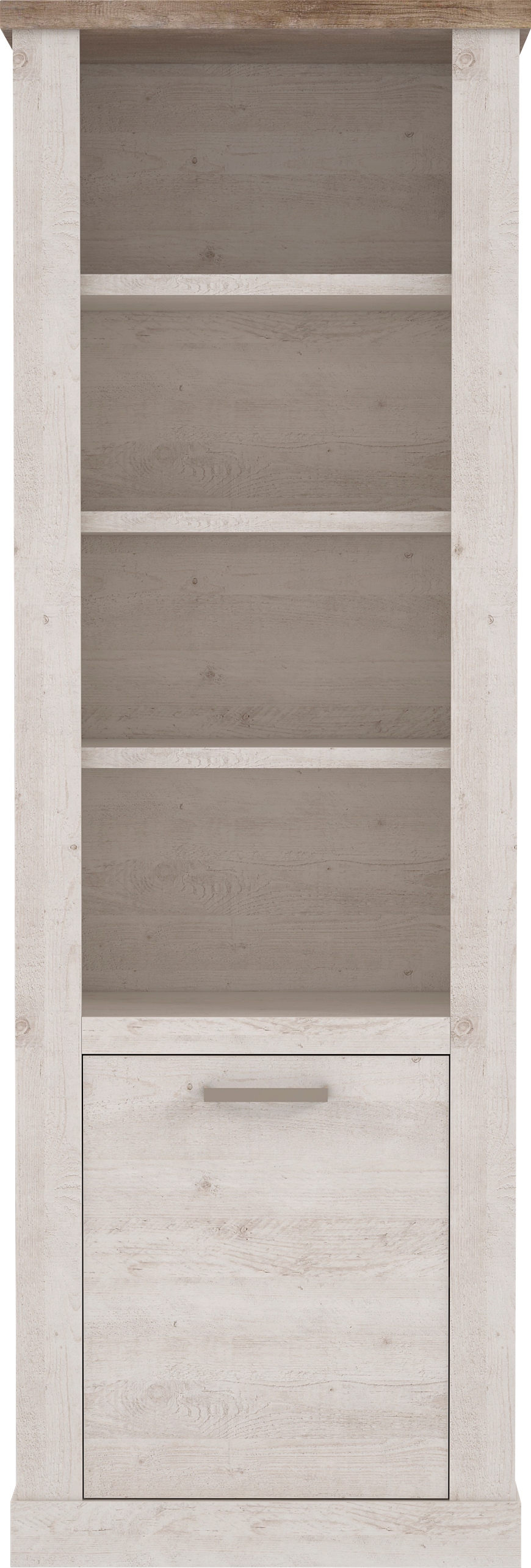 FORTE Étagère à livres »Duro« Hauteur 212 cm, étagère à dossiers avec porte, style maison de campagne