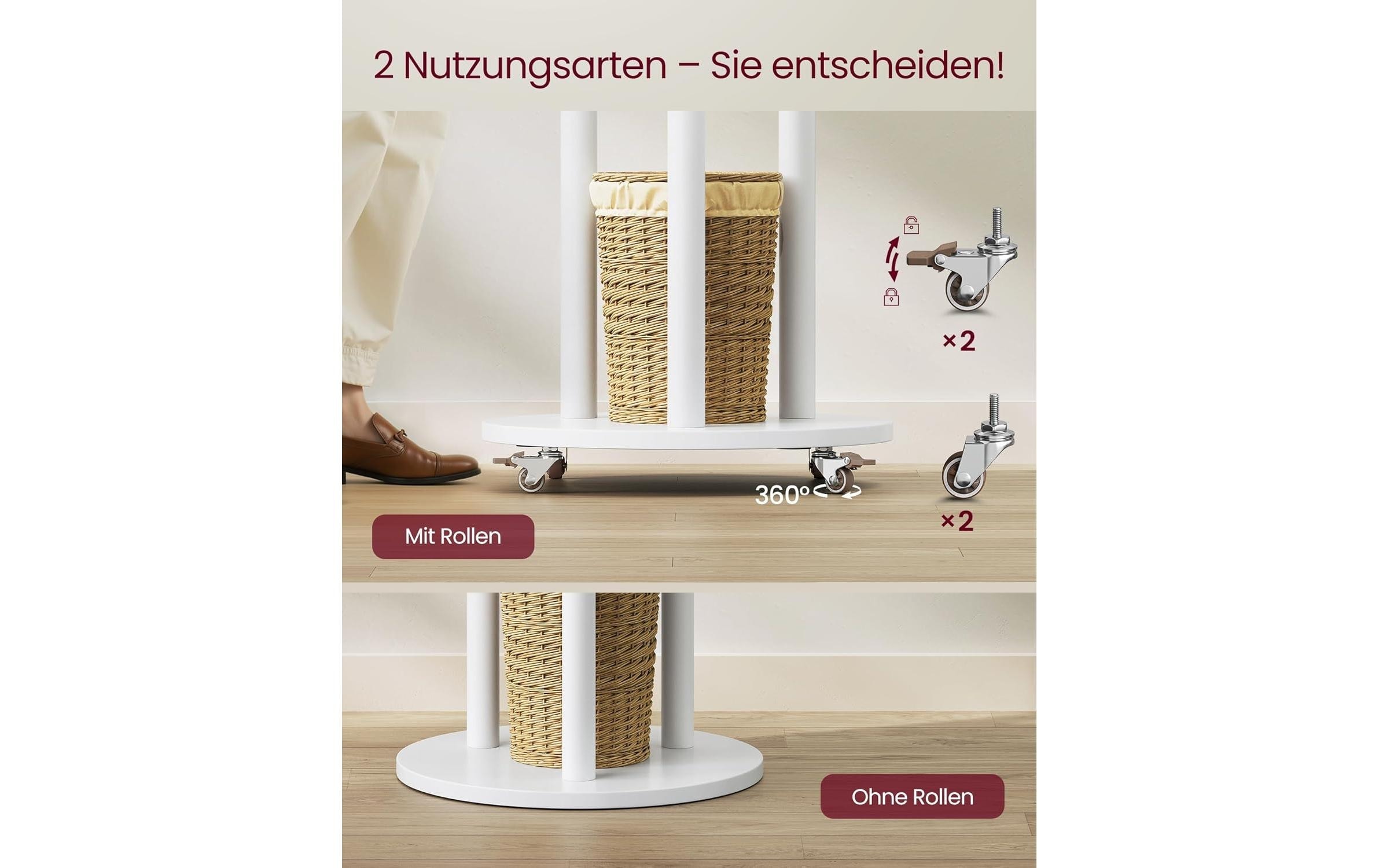 VASAGLE Porte-manteau Freistehender Garderobenständer