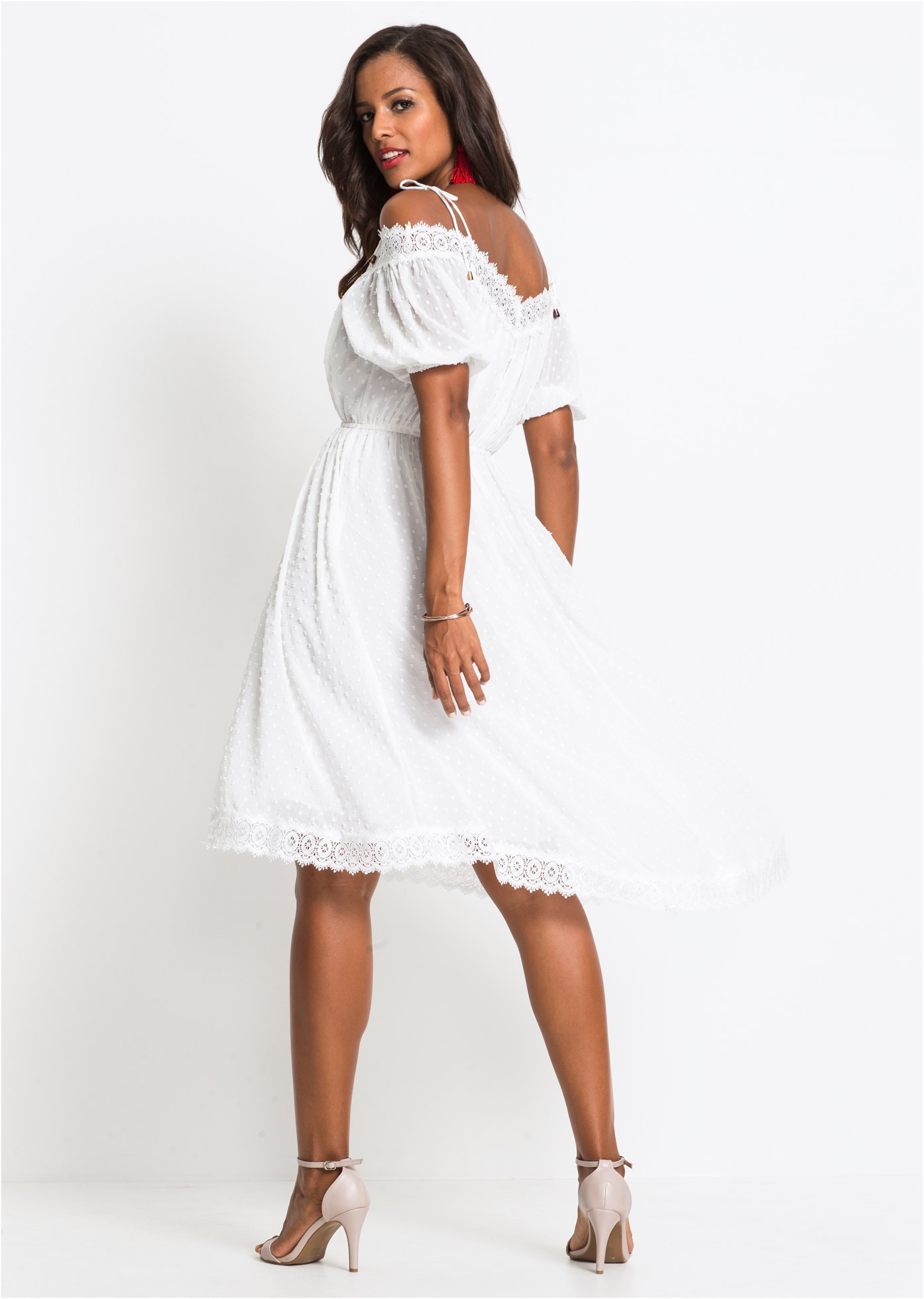 bonprix Robe à bretelles für stilvollen Auftritt, aus Polyester, Oversize Passform