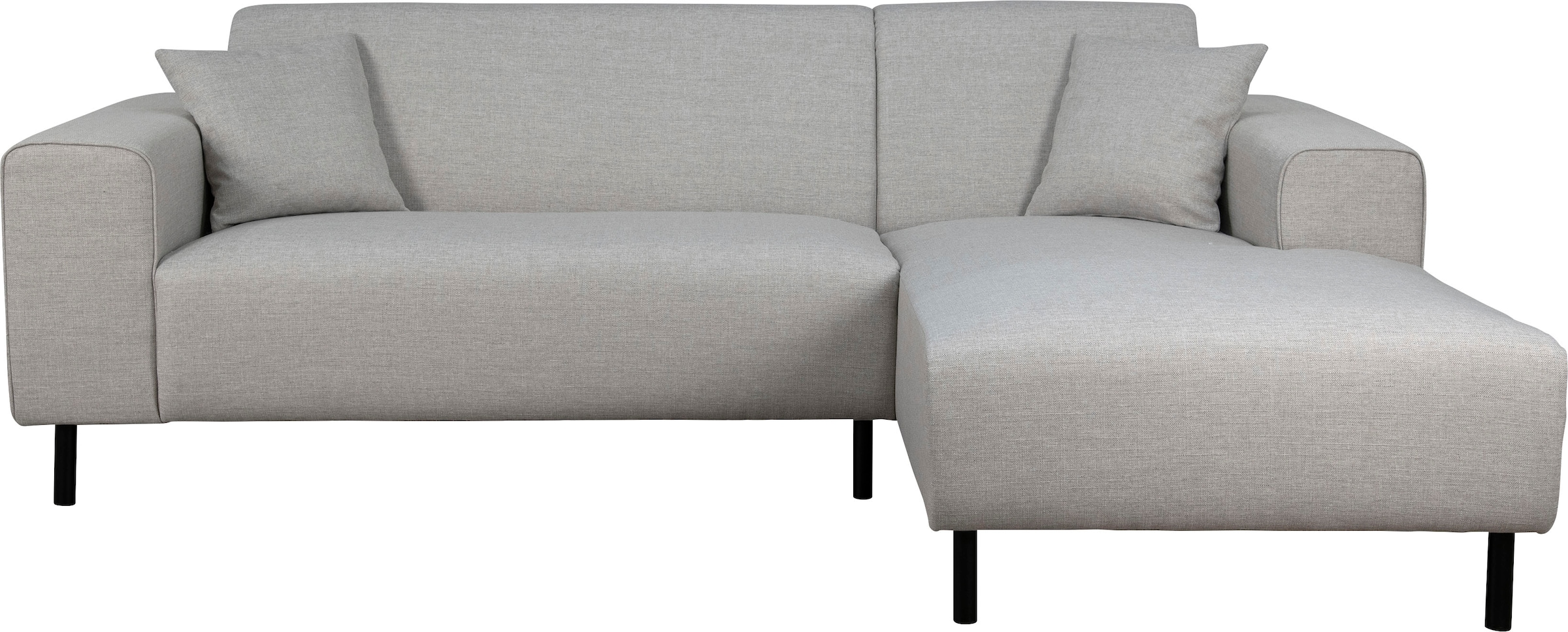 Home affaire Ecksofa »ARROS L-Form mit Wellenunterfederung, Masse B/T/H: 235/163/81 cm« incl. Zierkissen, mit Recamiere rechts/links bestellbar, auch in Cord