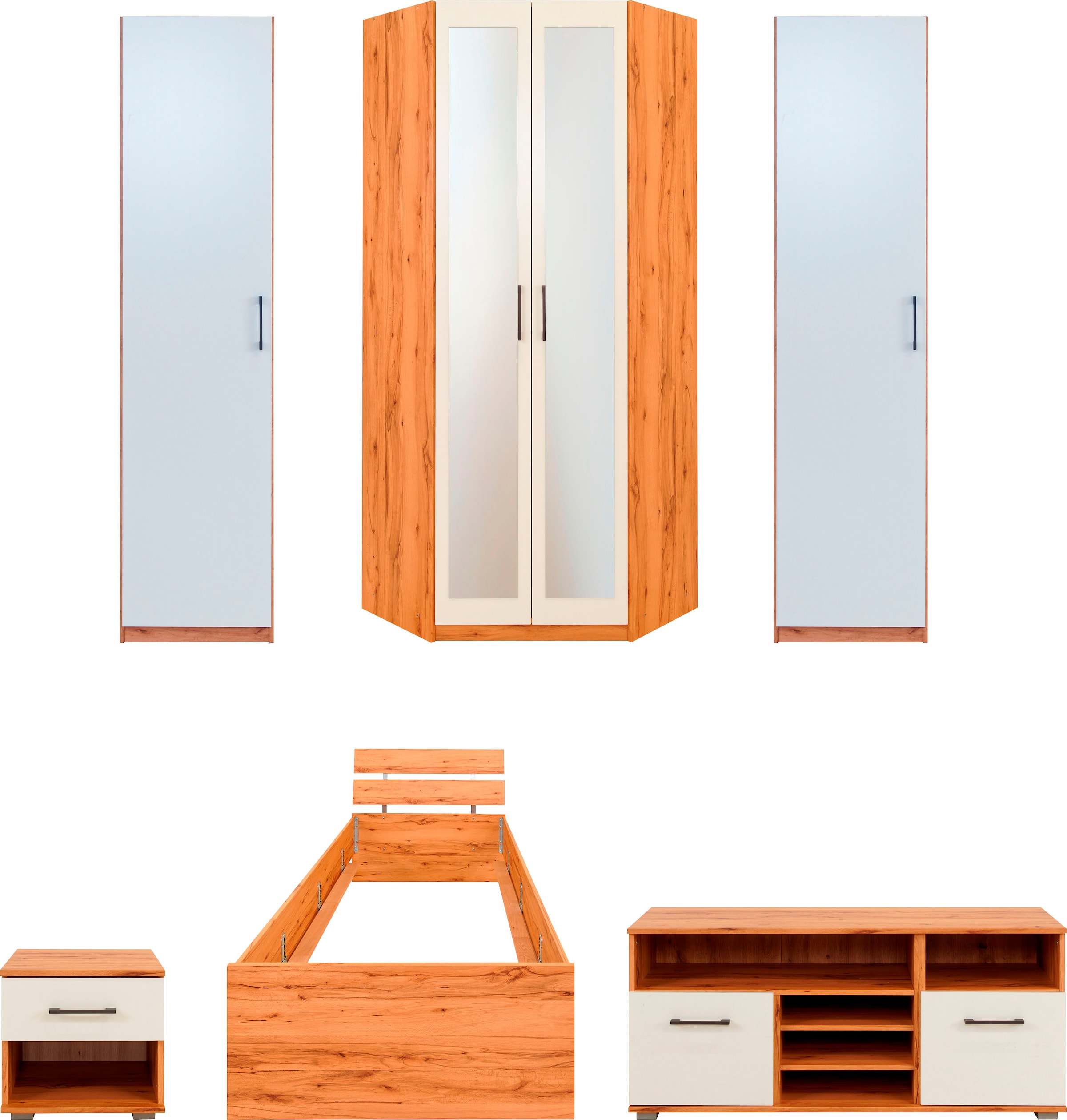 priess Set de chambre d'adolescent »Lissabon« 6 cuis tlg. ensemble de 6 pièces