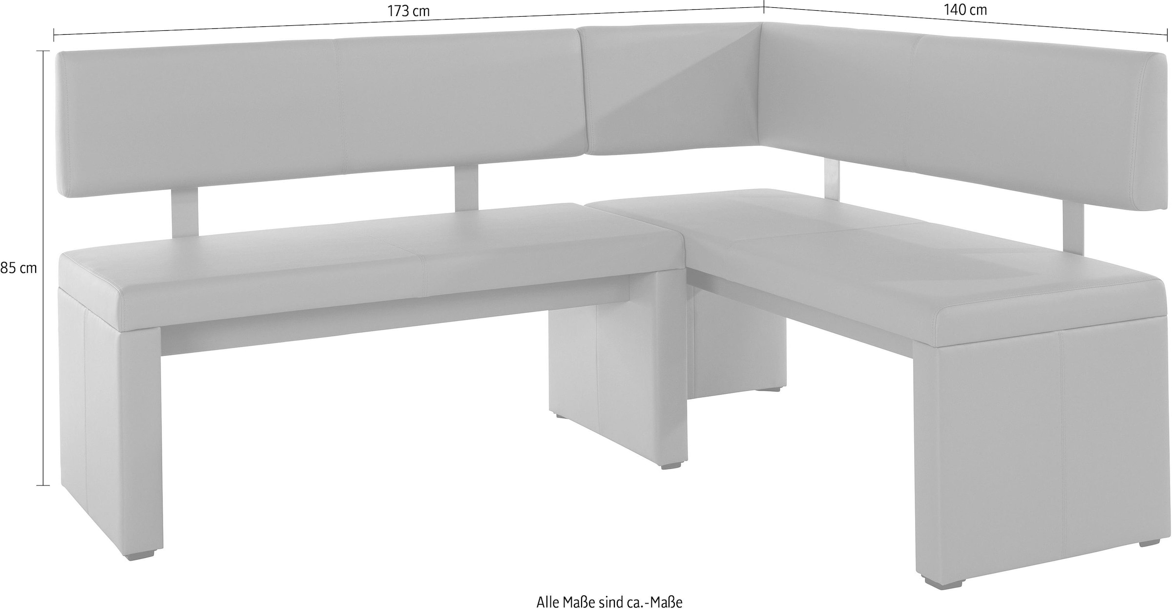 GOODproduct Banc d'angle »Charissa« En 3 tailles, différentes qualités