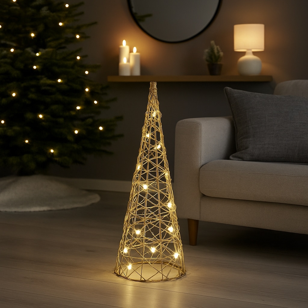 I.GE.A. LED-Dekofigur »LED-Pyramide« Dekofigur Weihnachtspyramide Weihnachtsdeko Weihnachtsbaum Christbaum