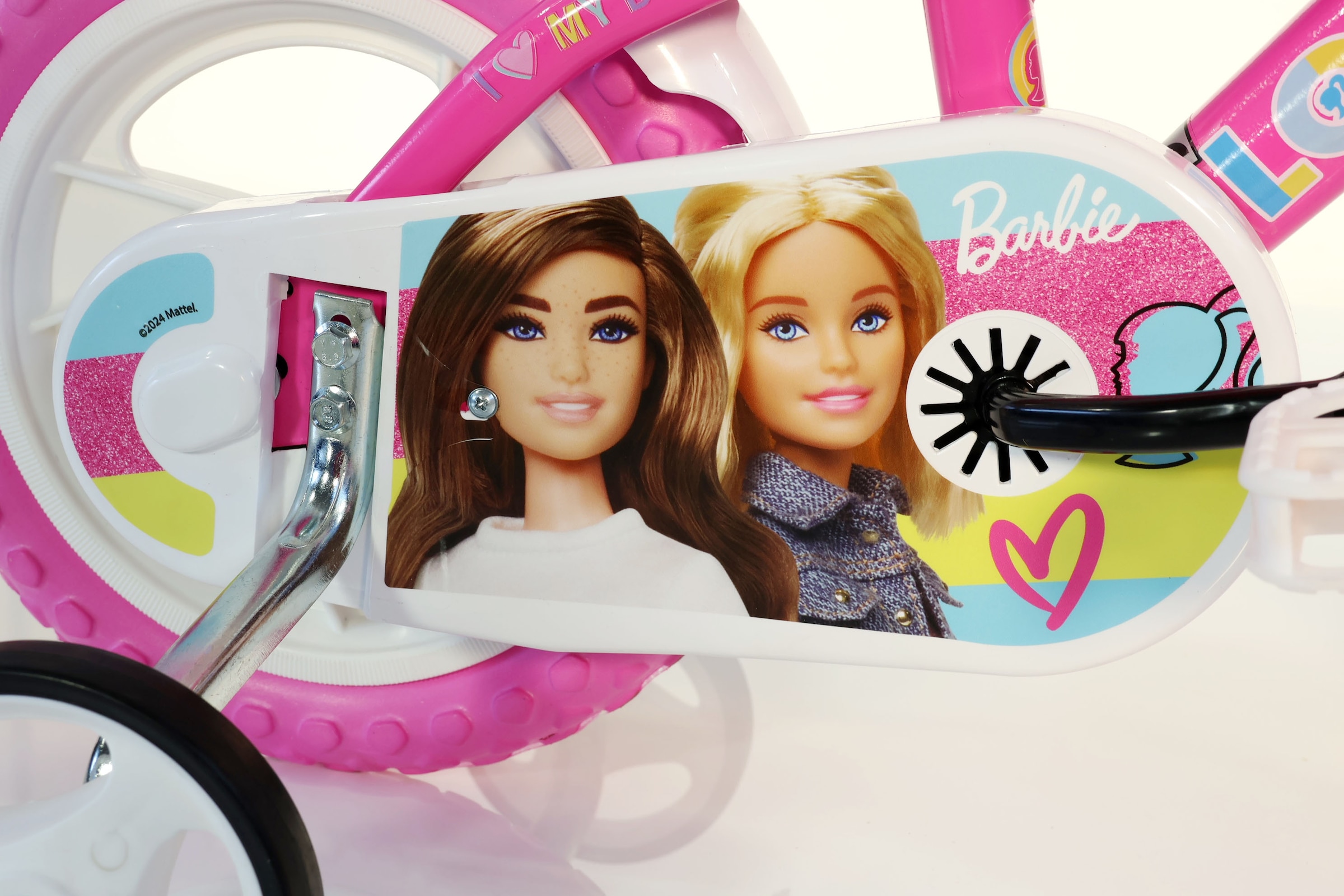 Dino Bikes Vélo pour enfant »Barbie 12" Kinderfahrrad 2-4 Jahre« 1 Gang Sans engrenages