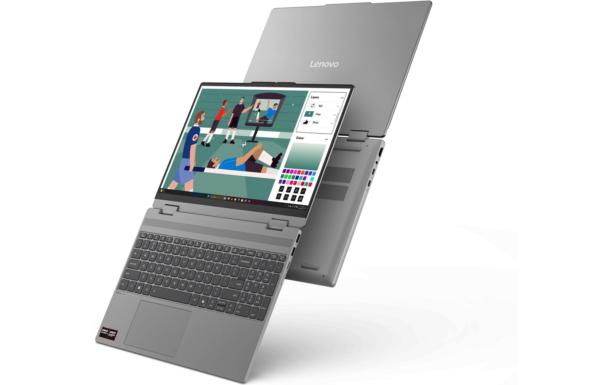 Lenovo Ordinateur portable »IdeaPad 5 2-in-1 15AGP11 Copilot+ PC« / 15,3 ″ AMD Ryzen™ AI 7 1.000 Go SSD NPU intégrée (Neural Processing Unit)