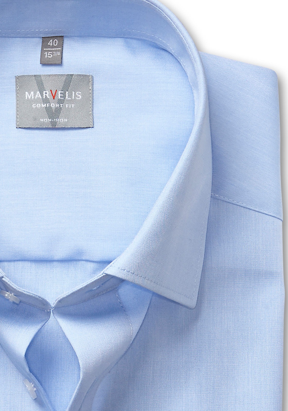MARVELIS Chemise à manches longues Businesshemd, comfort fit, New-Kentkragen