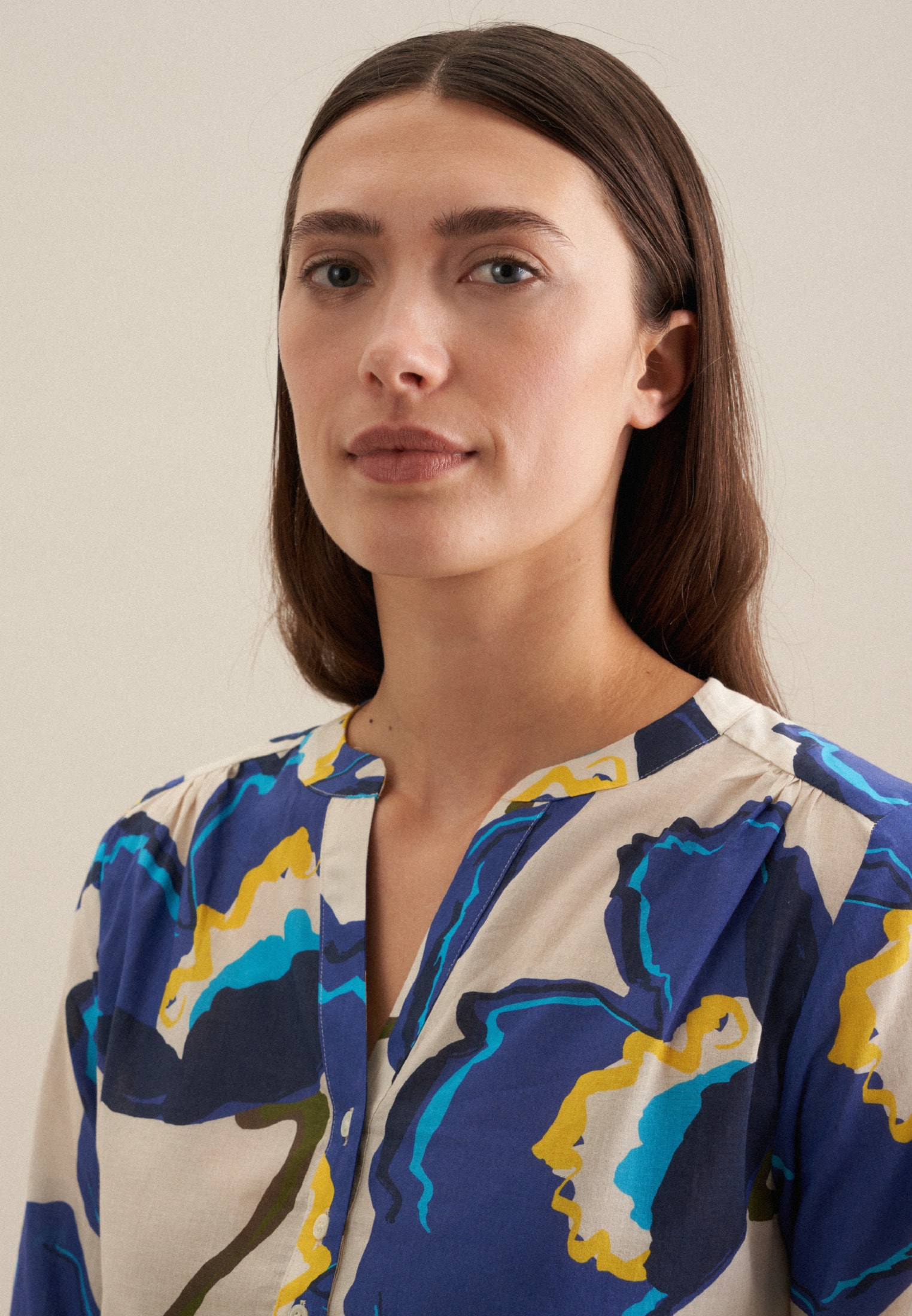 seidensticker Klassische Bluse »Schwarze Rose« Tunika Floral