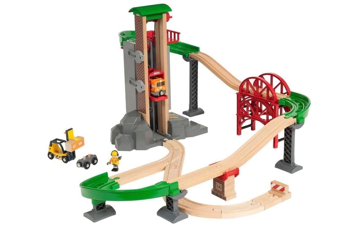 BRIO® Bâtiment de train jouet »Grosses Lagerhaus-Set Aufzug«