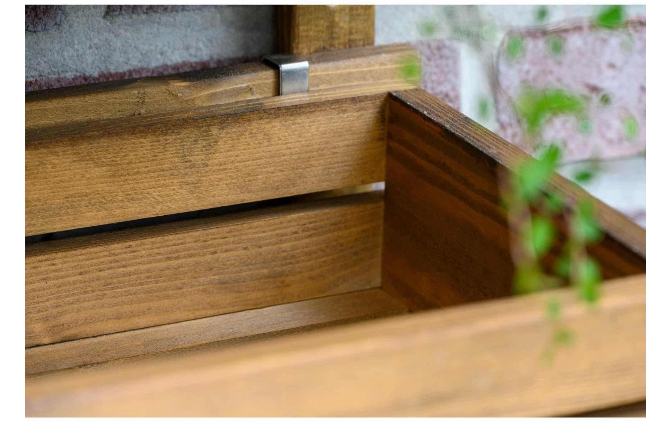 dobar Lit surélevé »3-stufige Blumenleiter für die Wandmontage«