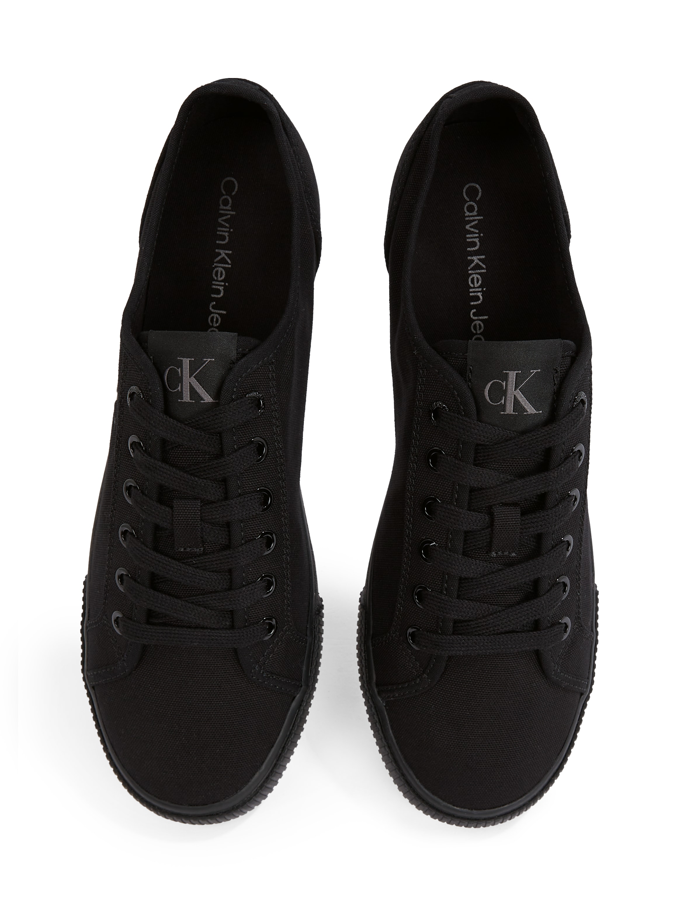 Calvin Klein Jeans Sneaker »ESS VULC LOW MG CANVAS«  Schnürschuh, Halbschuh, Freizeitschuh in klassischer Optik