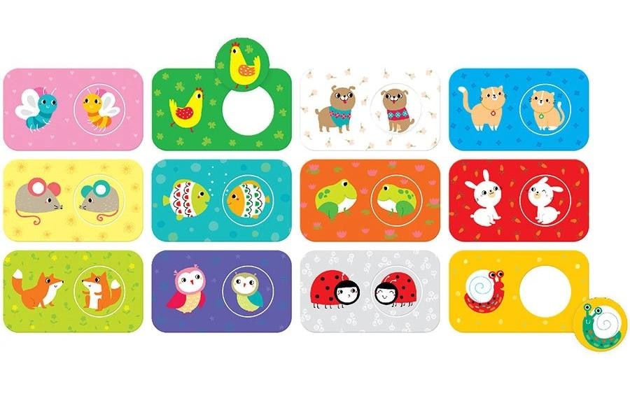   Puzzle »Banana Panda Match The Buddies Pädagogisches Puzzle Pappe 24 Teile« Englisch, Multilingual