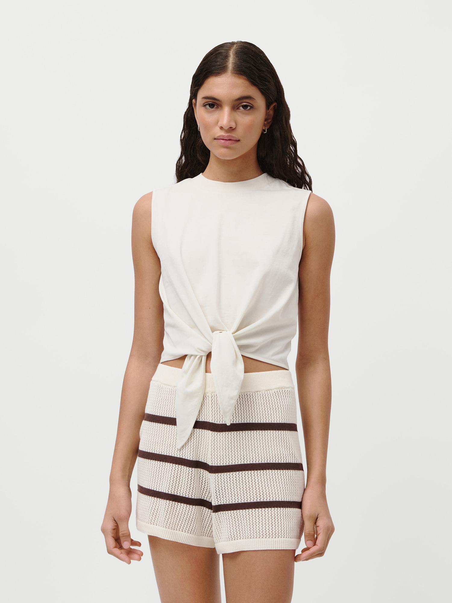 LeGer Haut de chemise »Tabea, LeGer by Lena Gercke« mit Knoten-Details vorne, normale Passform