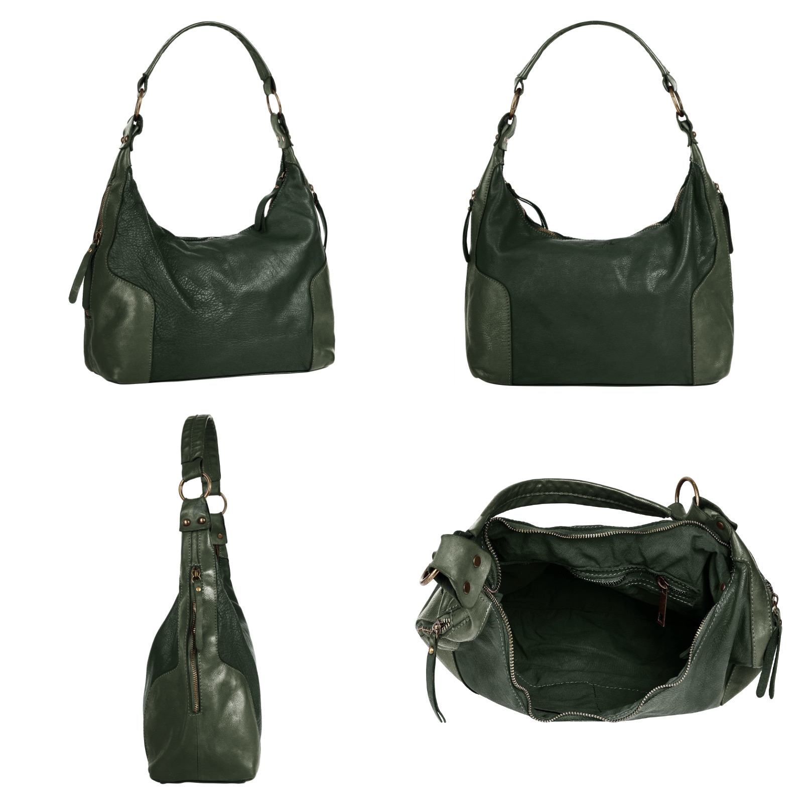 Samantha Look Shopper echt Leder, Made in Italy