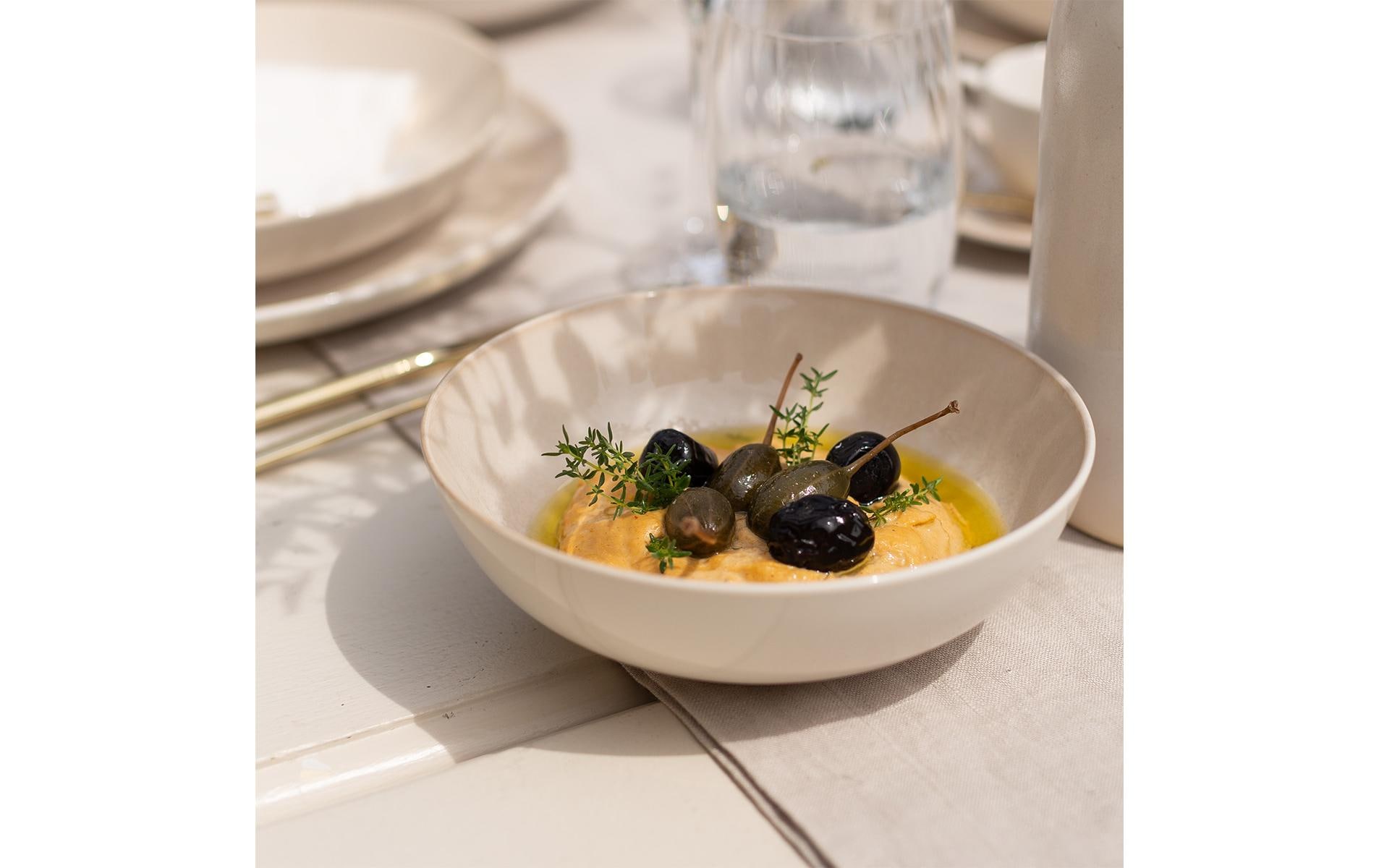   Dessertschale »Lunasol Elements Vulcano Sand 4 Stück, 18 cm« aus Steingut