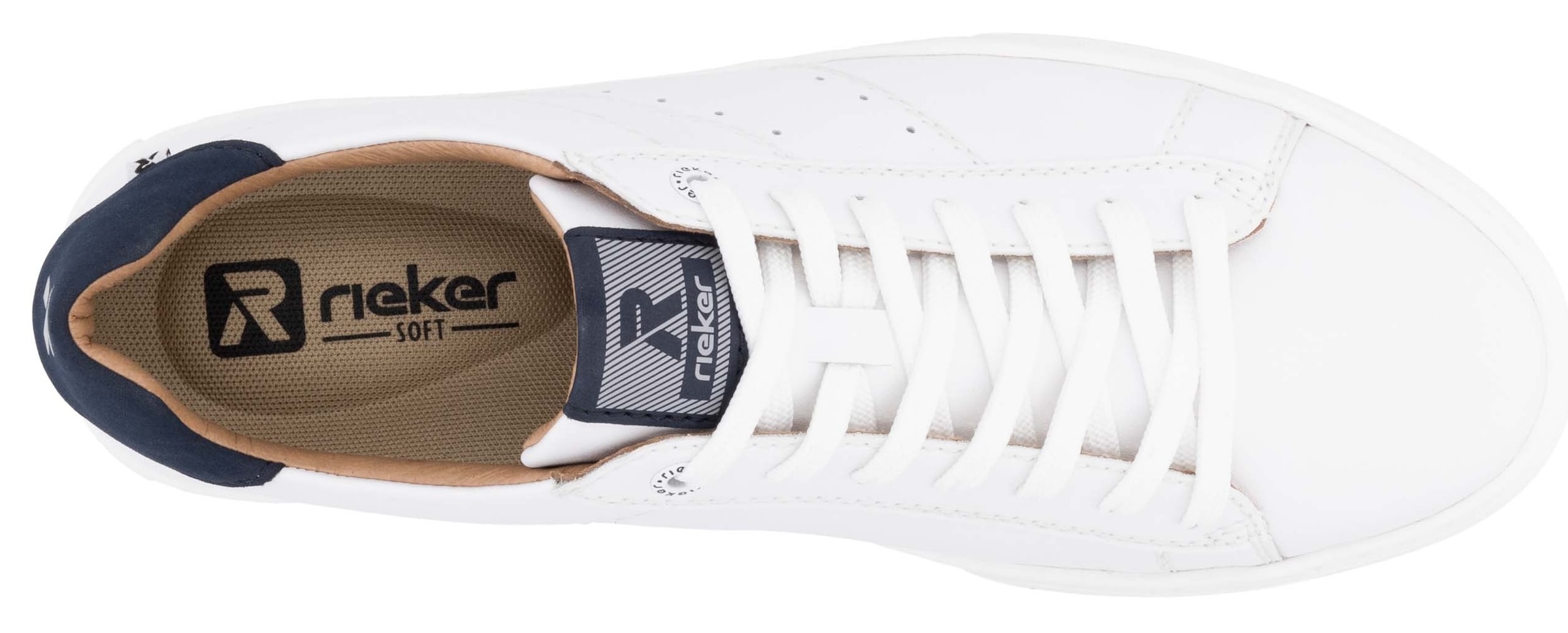 RIEKER Sport Sneakers  mit Leder-Innenfutter, Freizeitschuh, Halbschuh, Schnürschuh