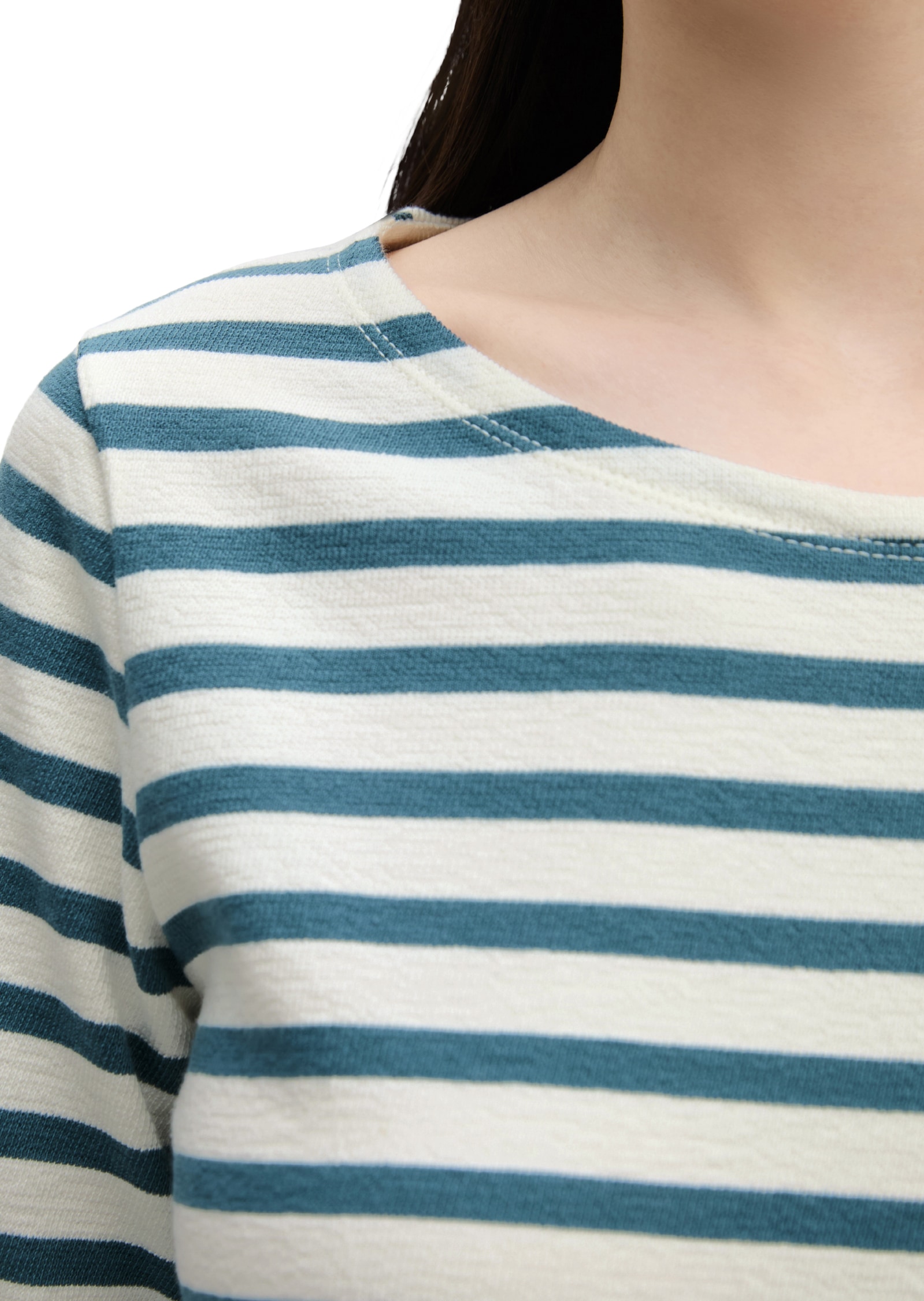 Marc O'Polo Robe en jersey rayé, coupe ample en jersey doux