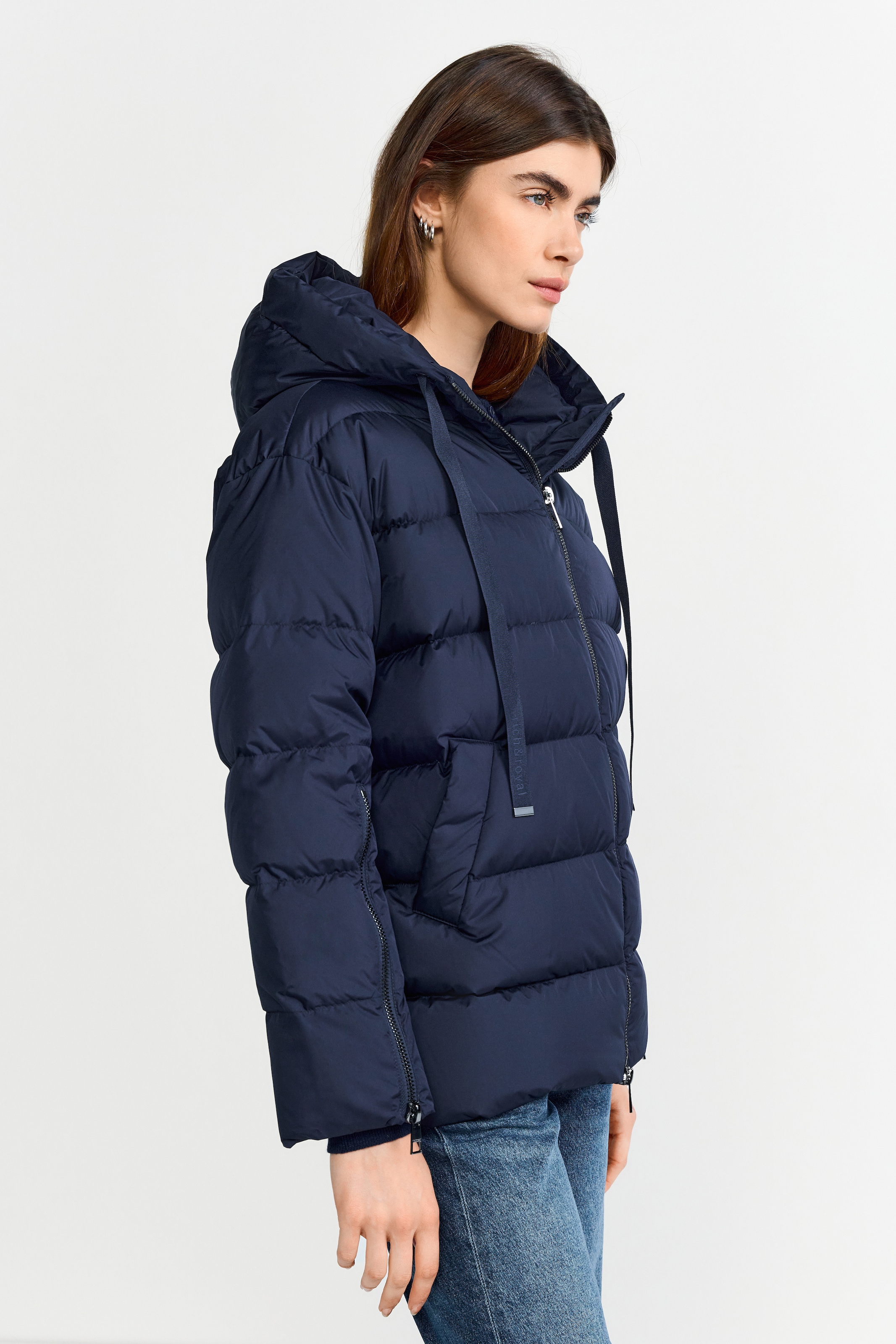 RICHROYAL Veste matelassée mit Kapuze oversized, 2-Wege-Reissverschluss, Winterjacke