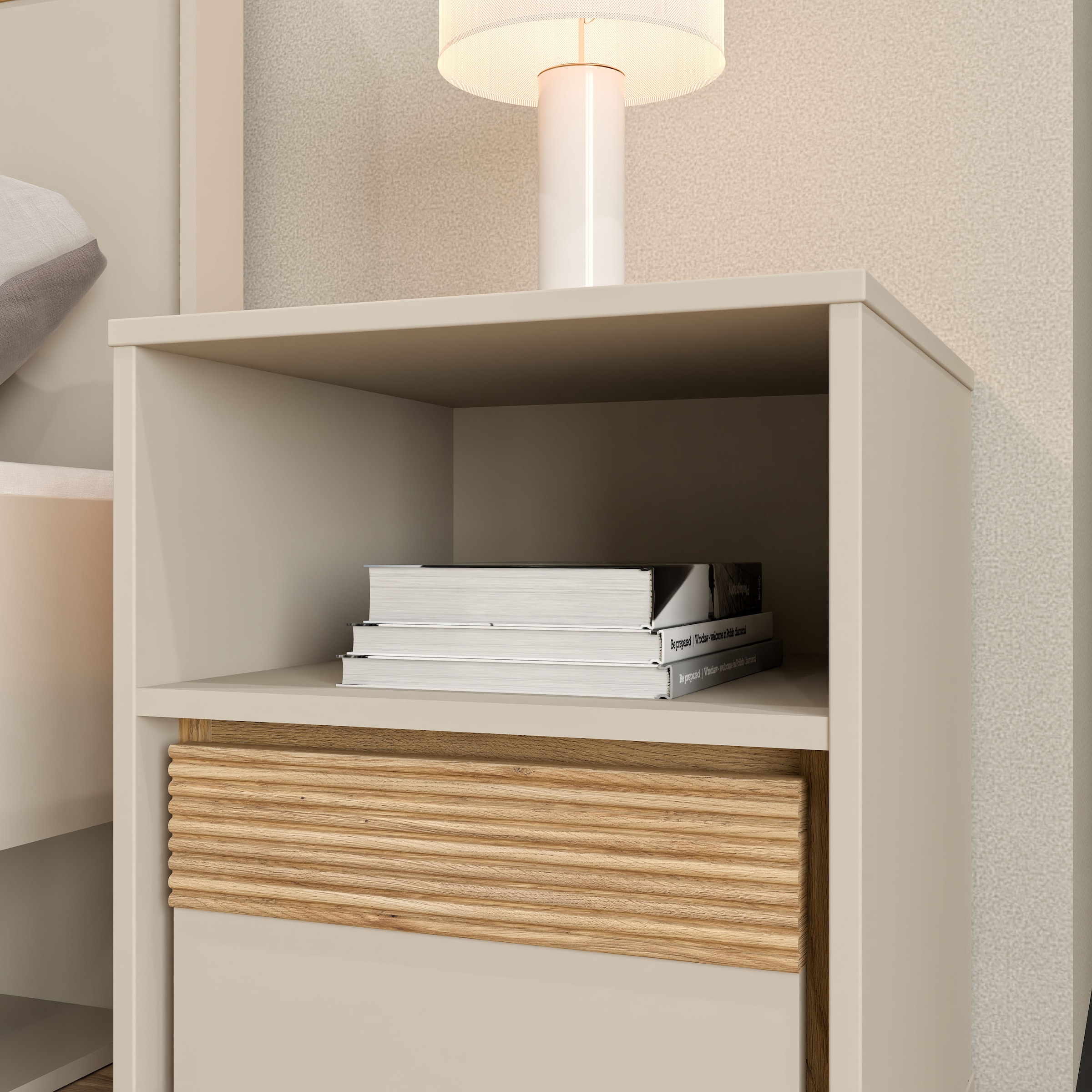 FORTE Table de nuit L/H/P 41,3/52,1/42 cm