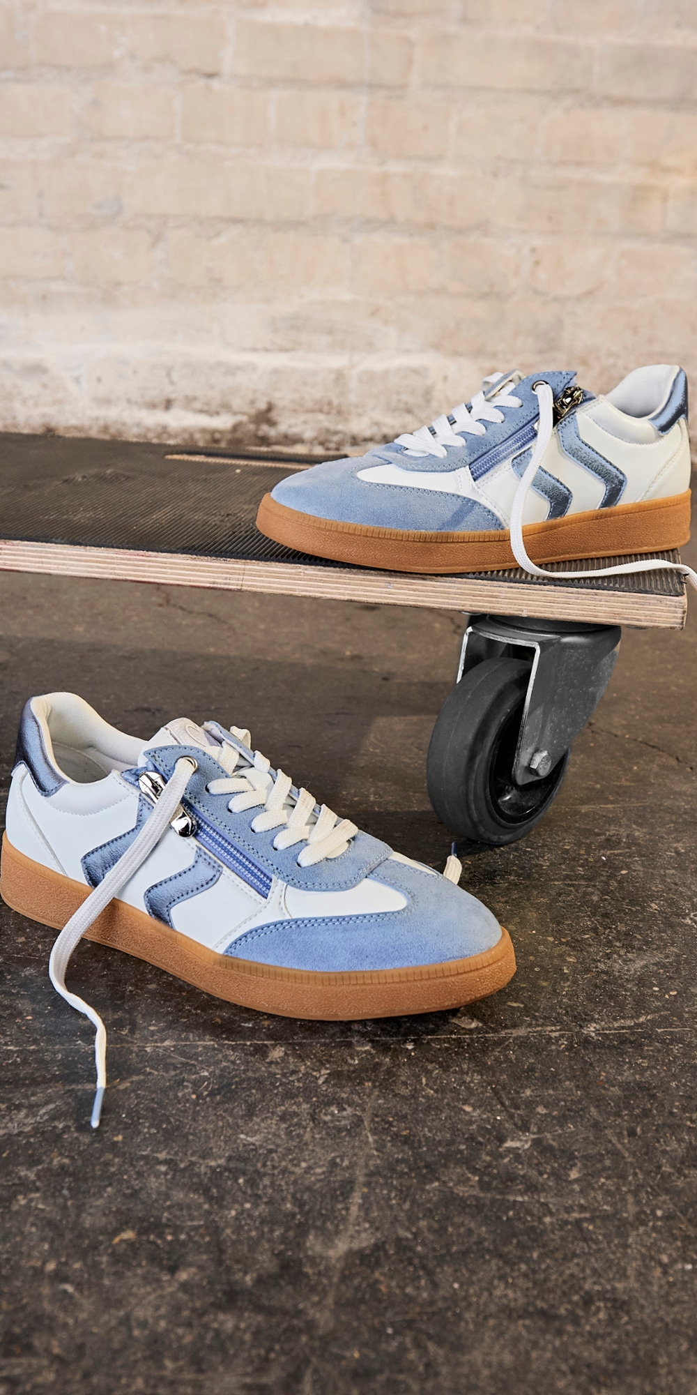 MARCO TOZZI Baskets à plateforme  , Freizeitschuh, Halbschuh, Schnürschuh mit Kontrastbesatz