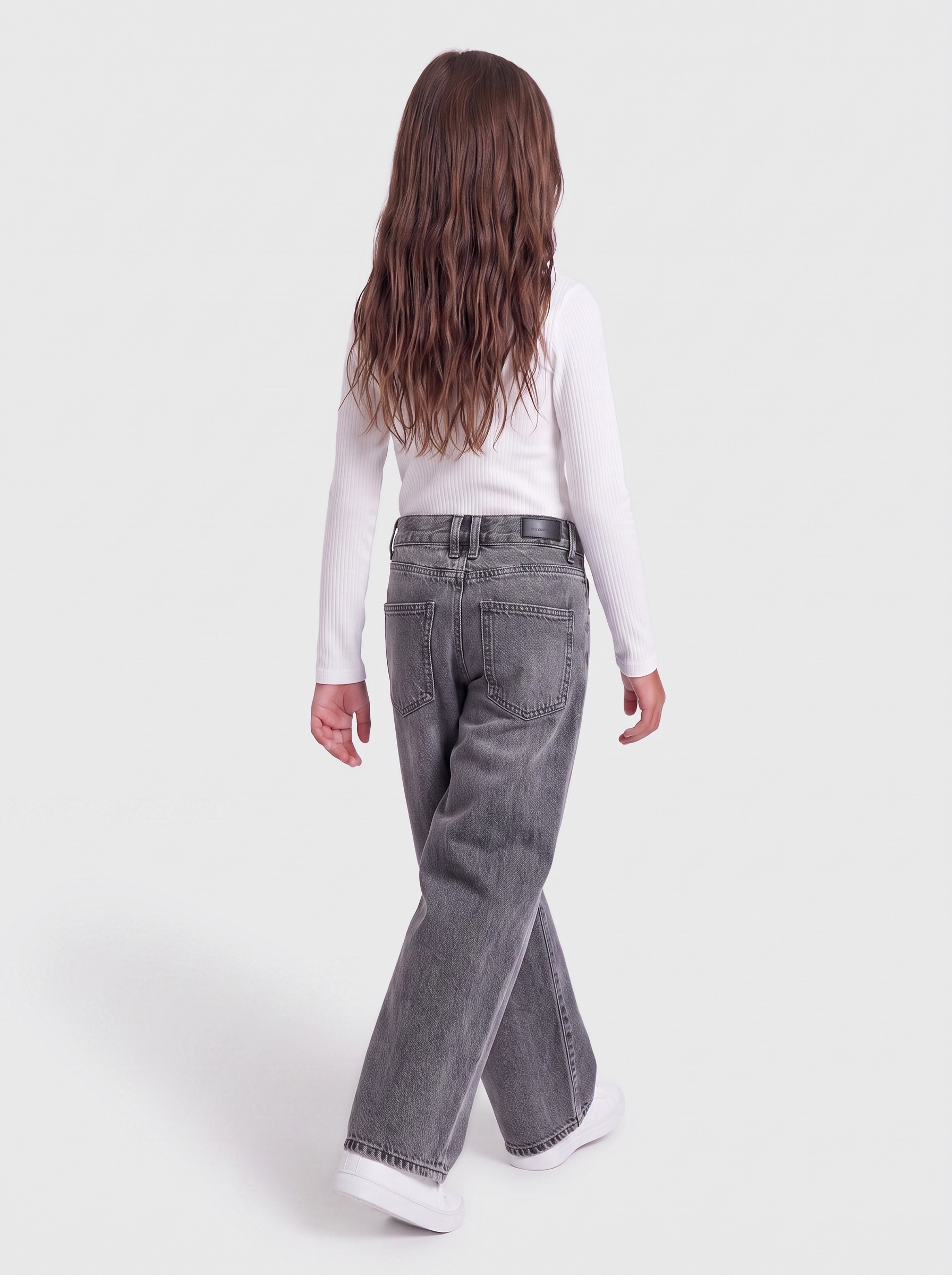 KIDS ONLY Jeans large »KOGTAYLOR HW BARREL DNM PIM828 NOOS« Mélange de coton, taille haute, coupe Barrel