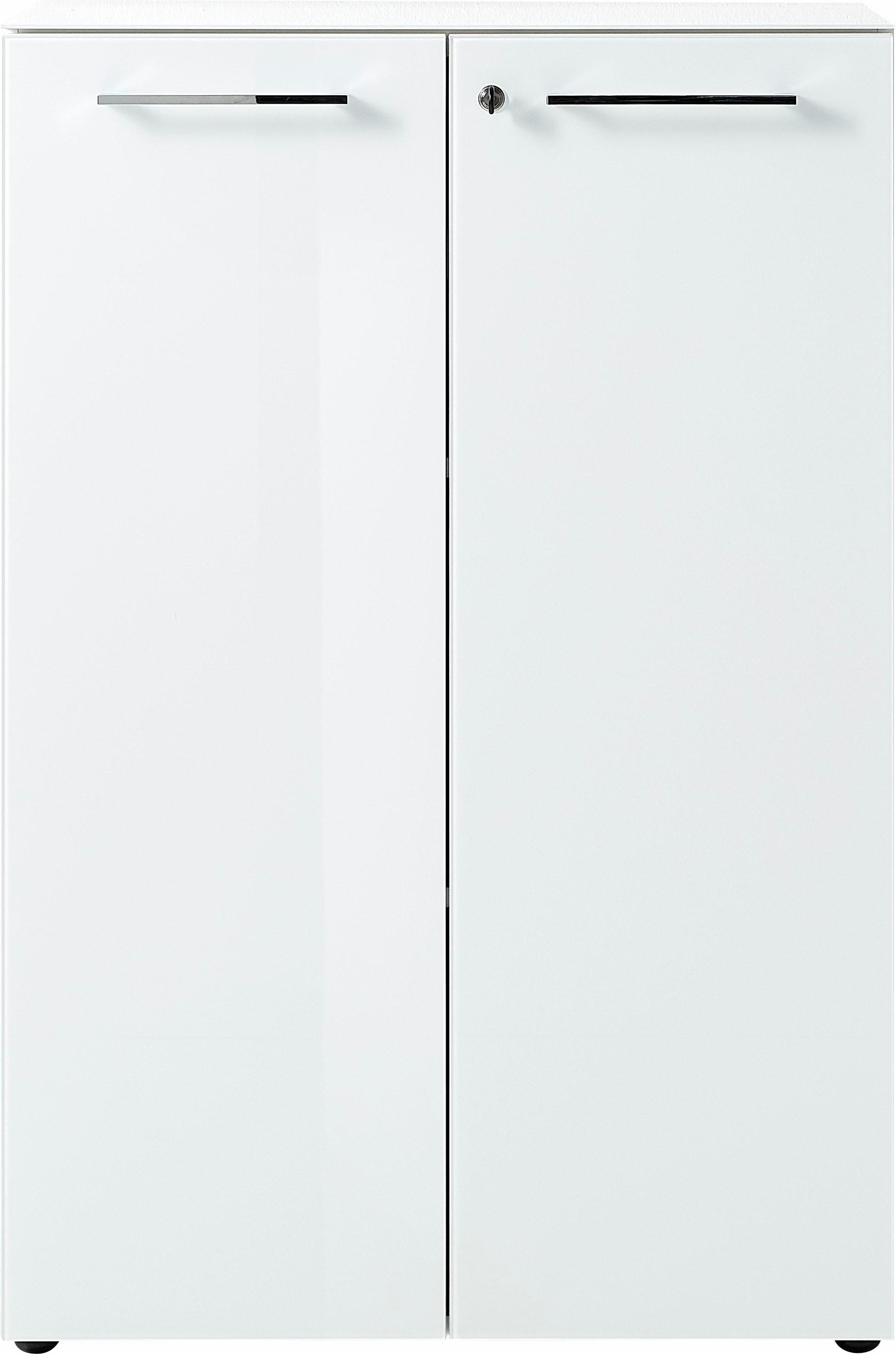 GERMANIA Aktenschrank »GW-Monteria« in 2 Höhen,  Türen mit Glas-Auflage, abschliessbar, Breite 80 cm, Made in Germany