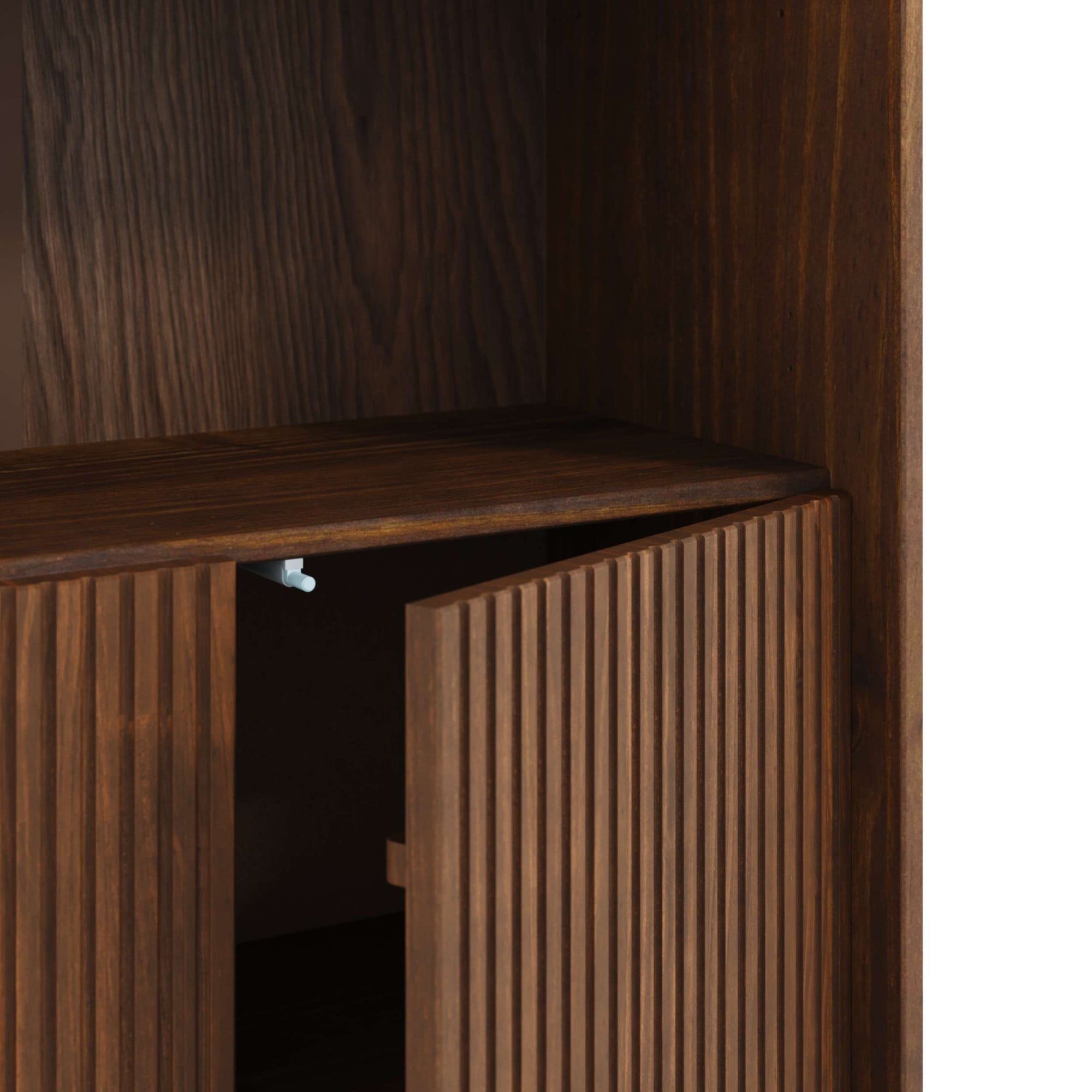 GOODproduct Bücherregal »Malmedy Front mit gefrästen Rillen« Bücherschrank aus massivem Kiefernholz, Push-to-open, FSC, B: 80 cm