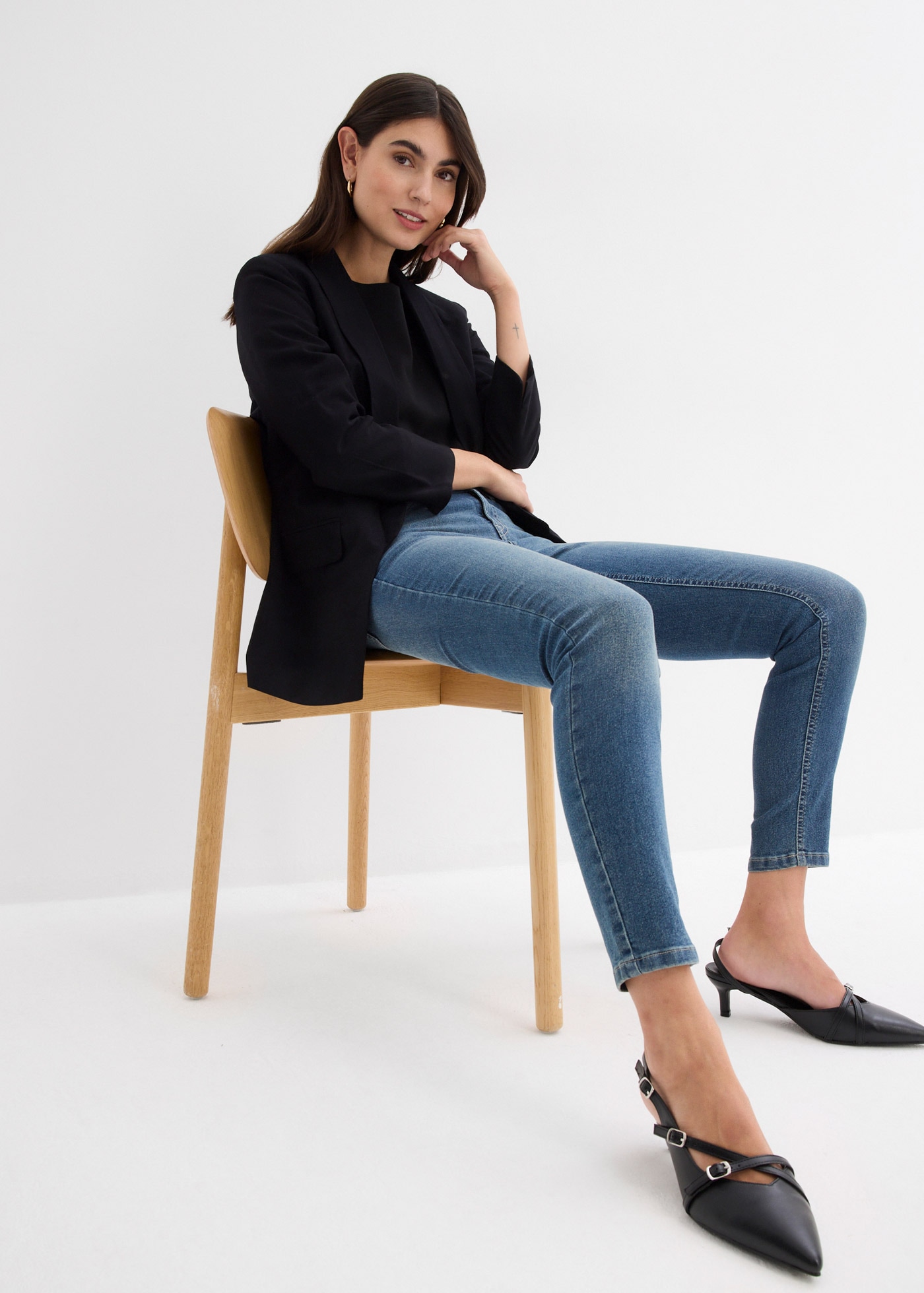 bonprix Skinny-fit-Jeans 1 tlg. mit Stretch-Anteil, bequemer Sitz, hoher Baumwollanteil