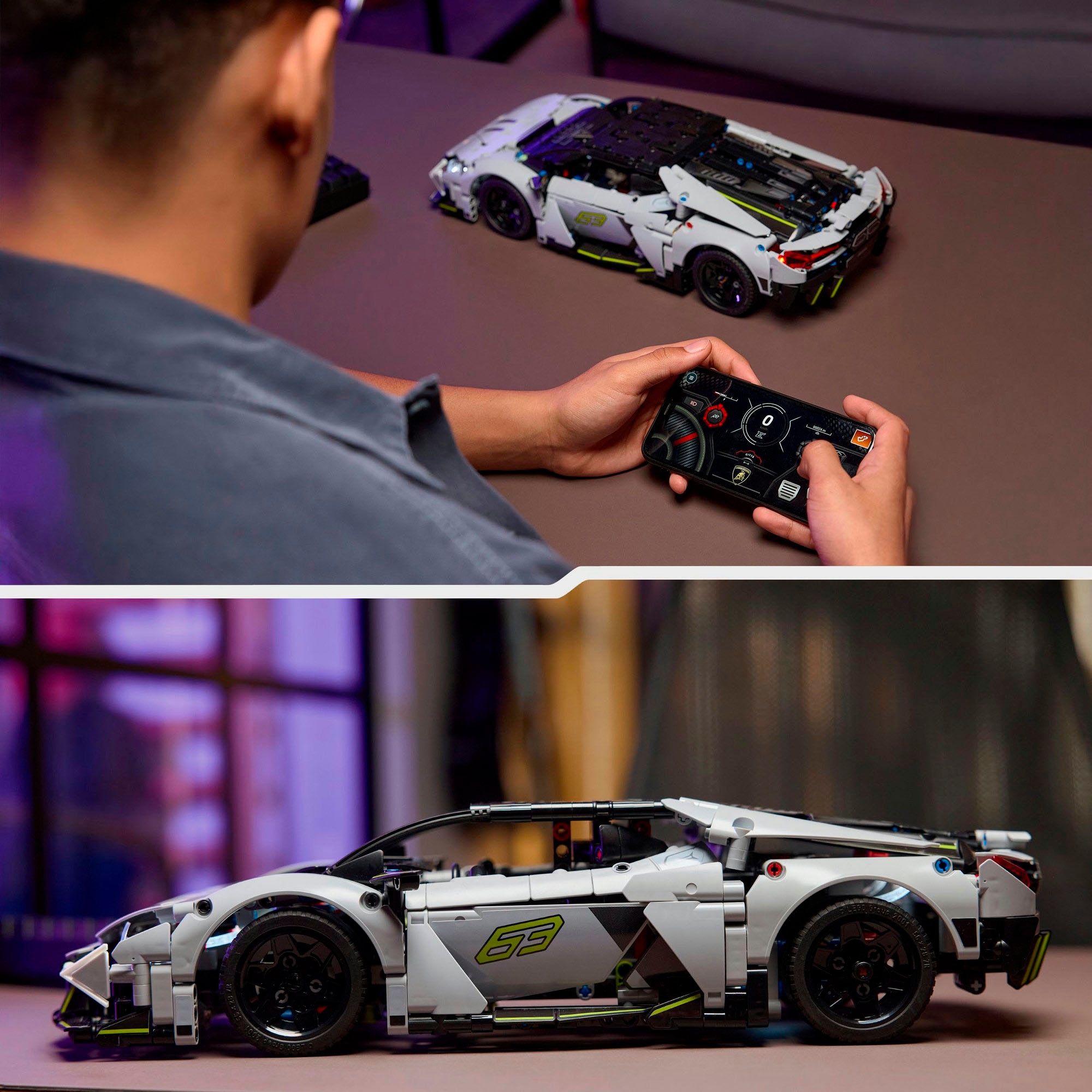 LEGO® Konstruktionsspielsteine »Lamborghini Revuelto Supersportwagen (42214), LEGO Technic« Made in Europe