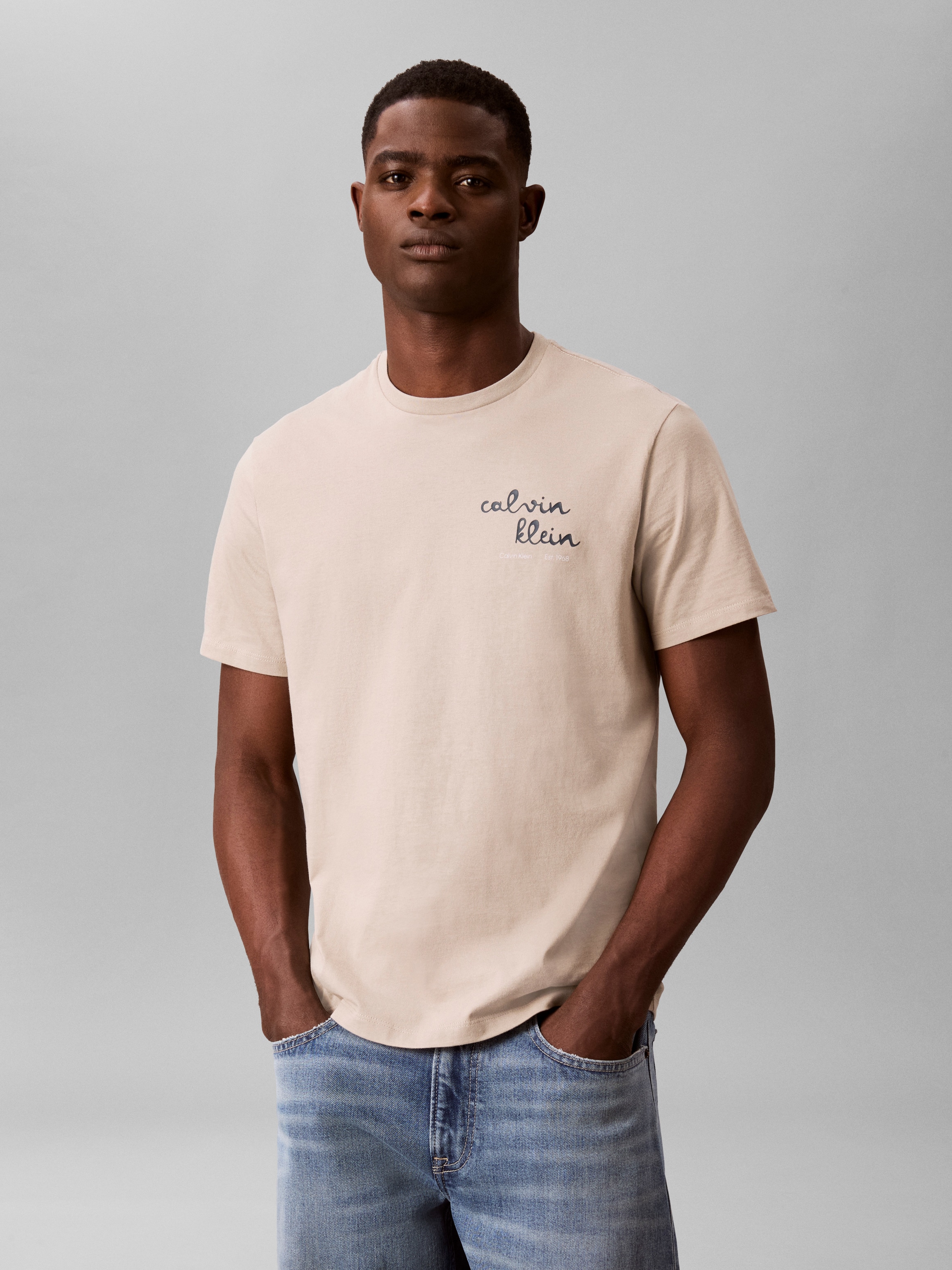 Calvin Klein Jeans T-Shirt »LINES SEASONAL« Regular fit mit Print