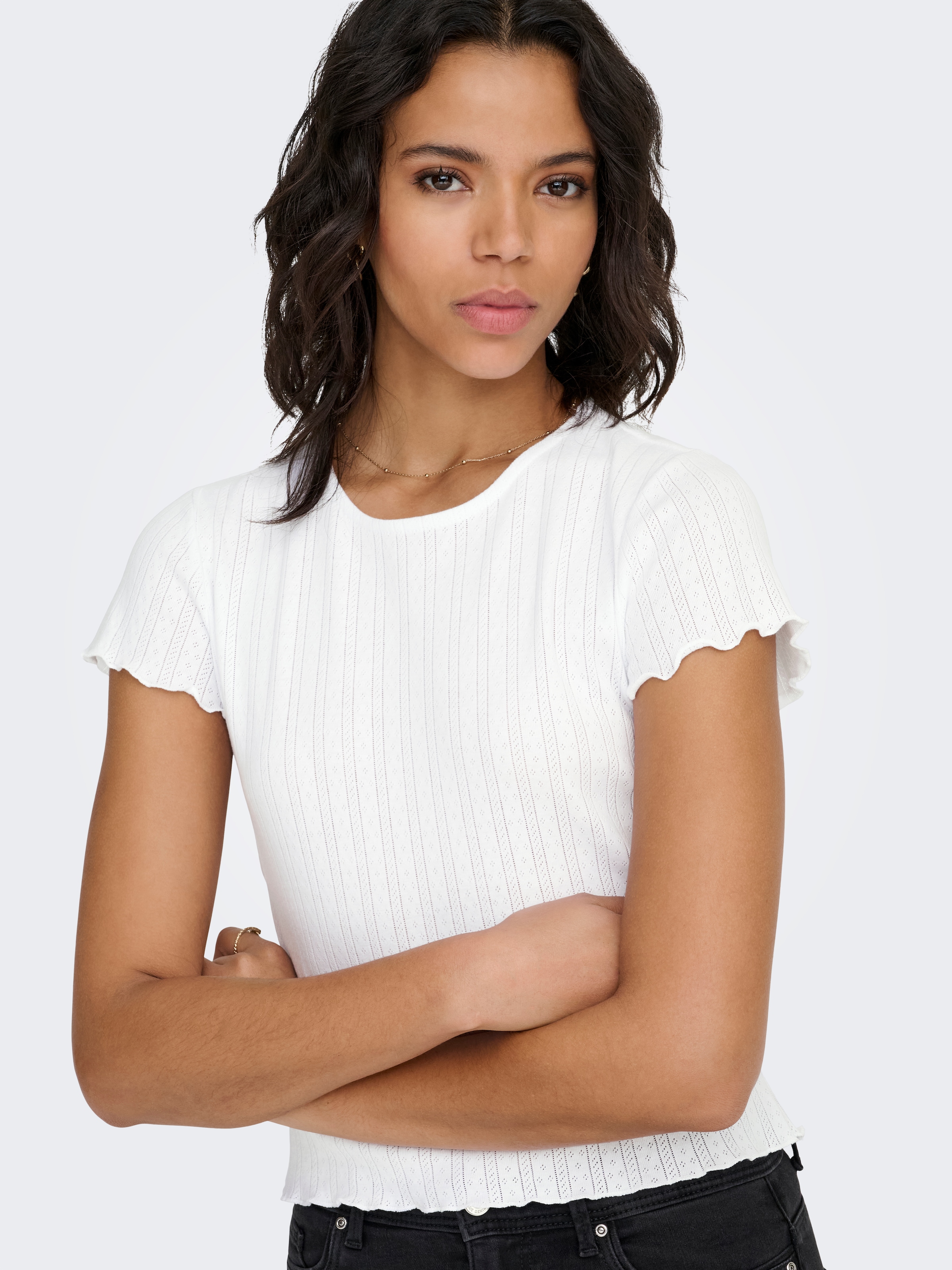 ONLY Kurzarmshirt »ONLCARLOTTA S/S TOP JRS NOOS«