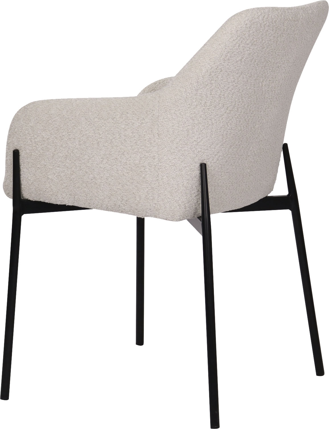 SIT Chaise avec accoudoirs »Kobe 2er-Set Bouclé Esszimmerstühle mit Metallgestell« (Ensemble) 2 cuisRevêtement bouclé Öko-Tex & accoudoirs confortables